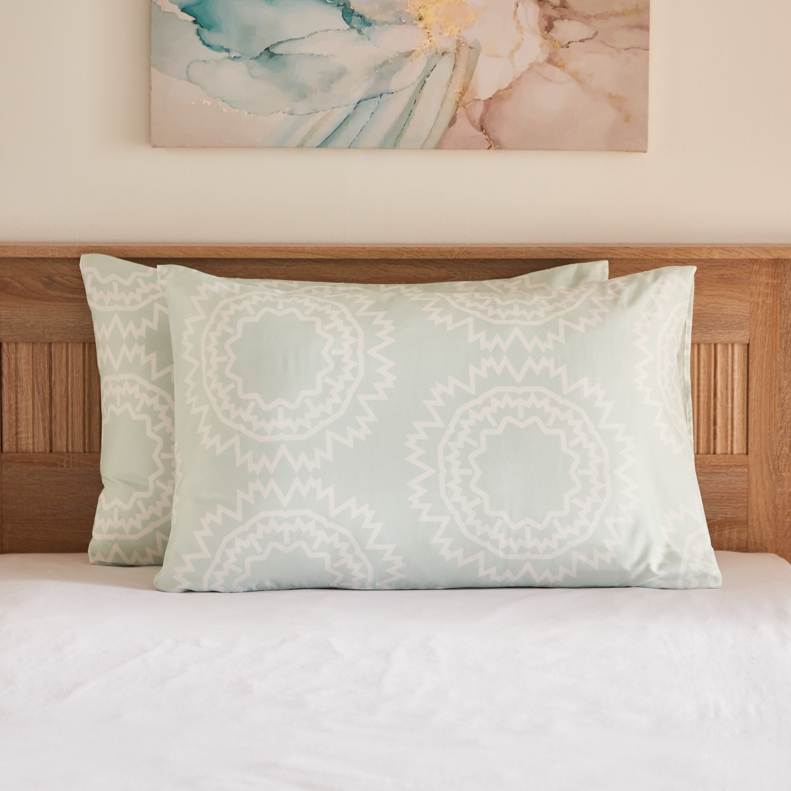 طقم غطاء وسادة ميكروفايبر بطبعات من أتلانتا كيارا - 50x75 سم-hbxhomeware-hbxbedroom-image-2