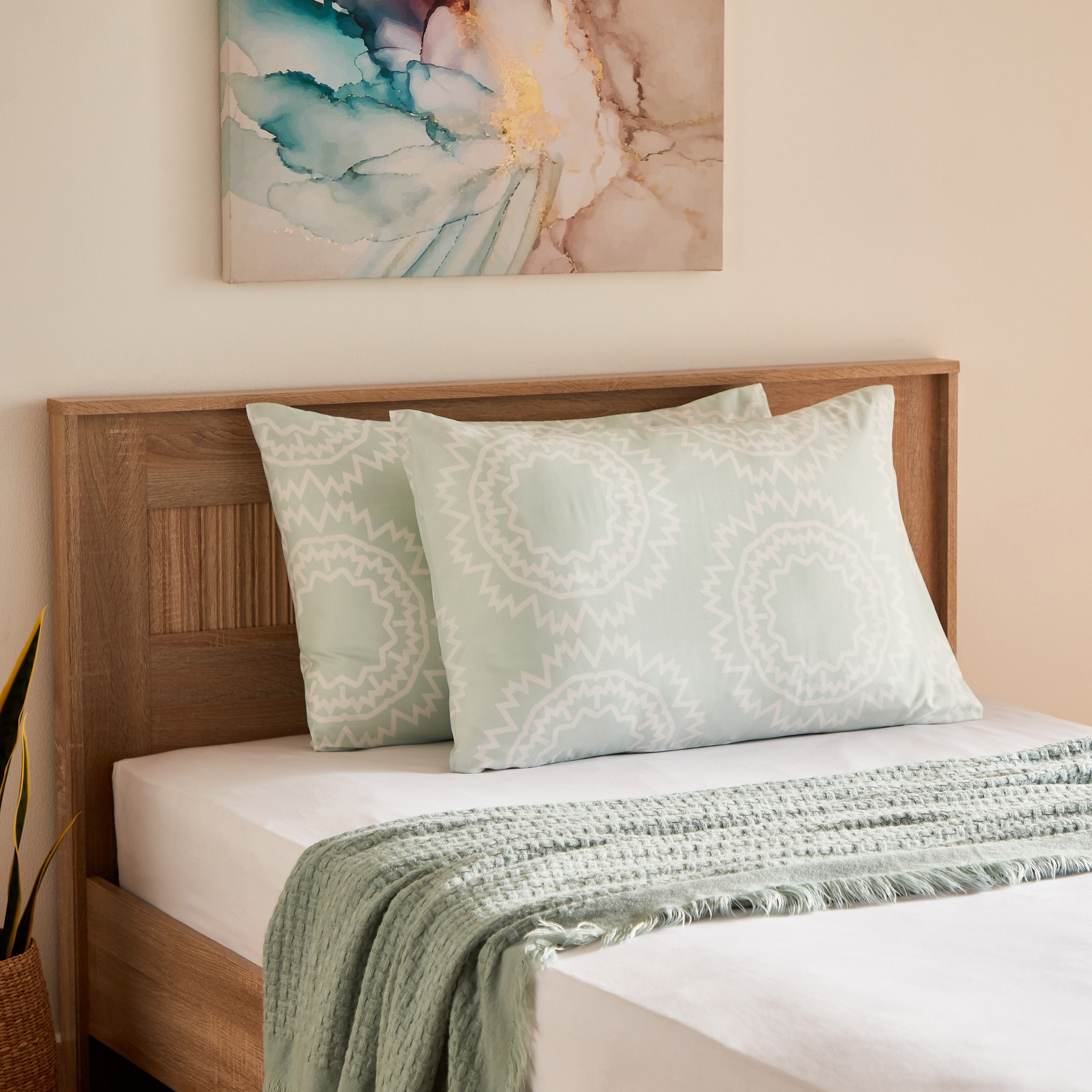 طقم غطاء وسادة ميكروفايبر بطبعات من أتلانتا كيارا - 50x75 سم-hbxhomeware-hbxbedroom-image-5