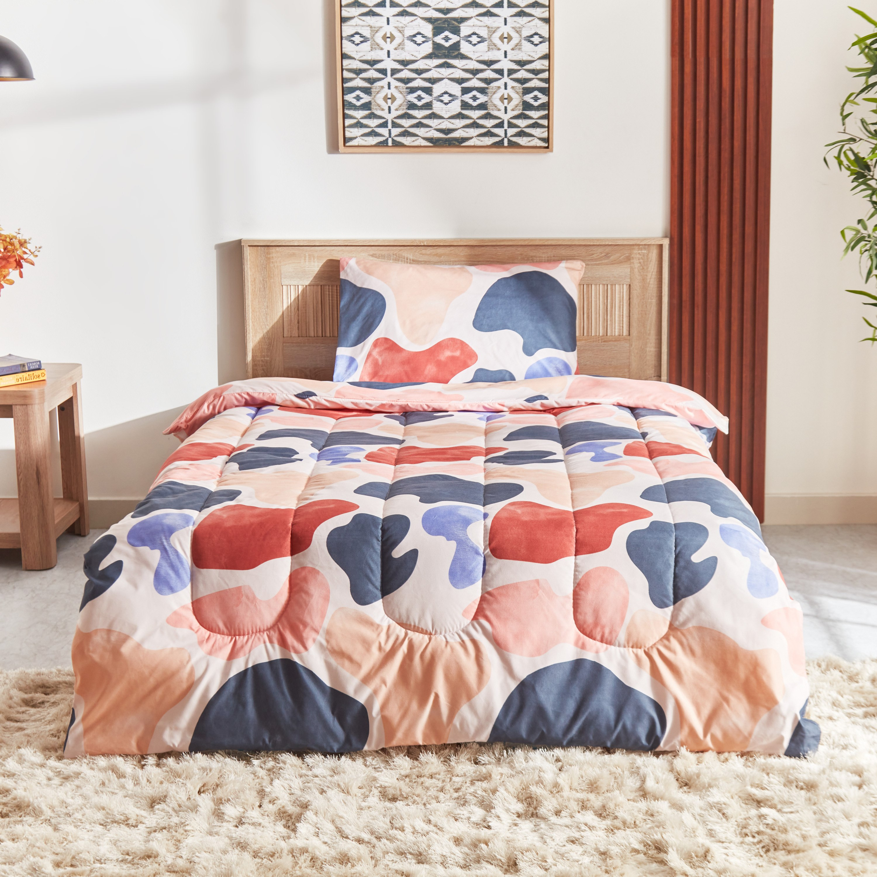 طقم لحاف توين ألياف دقيقة بطبعات قطعتين من أونتاريو جيان - 160x220 سم-hbxhomeware-hbxdecorandfurnishings-image-2