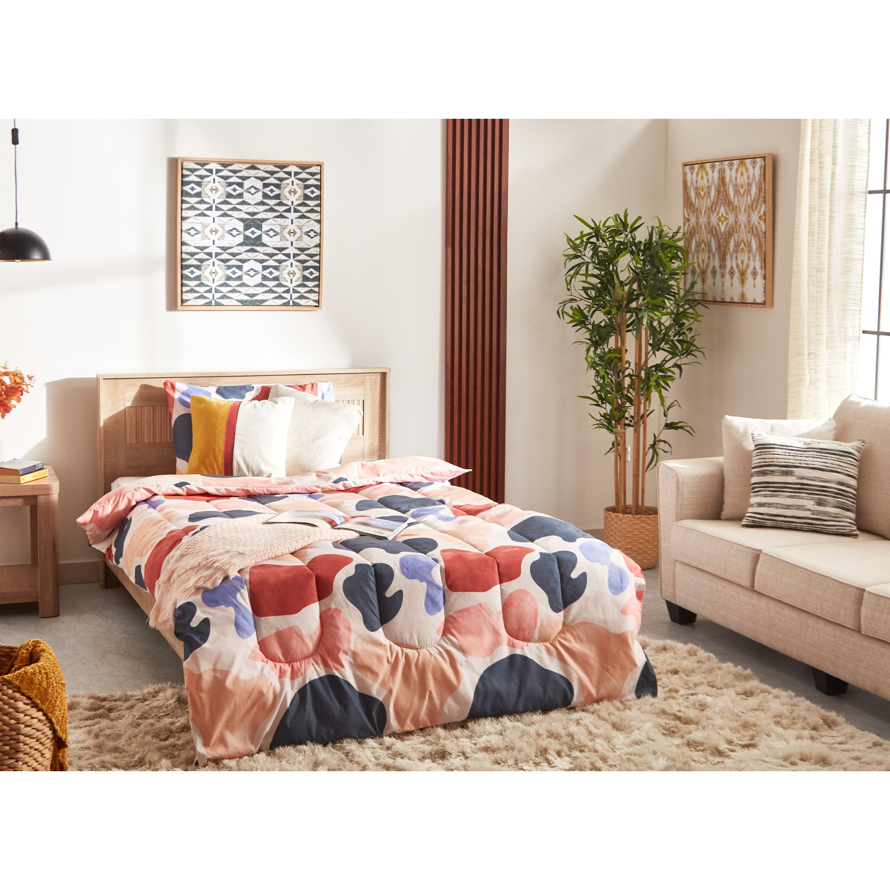 طقم لحاف توين ألياف دقيقة بطبعات قطعتين من أونتاريو جيان - 160x220 سم-hbxhomeware-hbxdecorandfurnishings-image-9