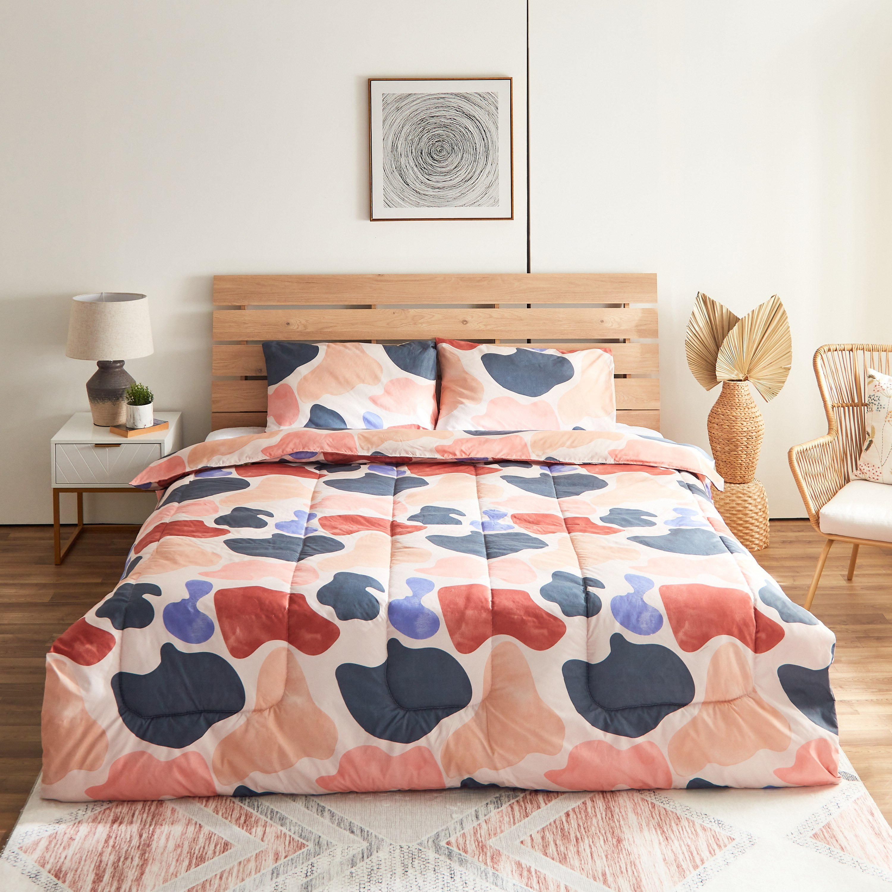 طقم لحاف كينج 3 قطع من الألياف الدقيقة بطبعات من أونتاريو جيان- 220x240 سم-hbxhomeware-hbxdecorandfurnishings-image-2