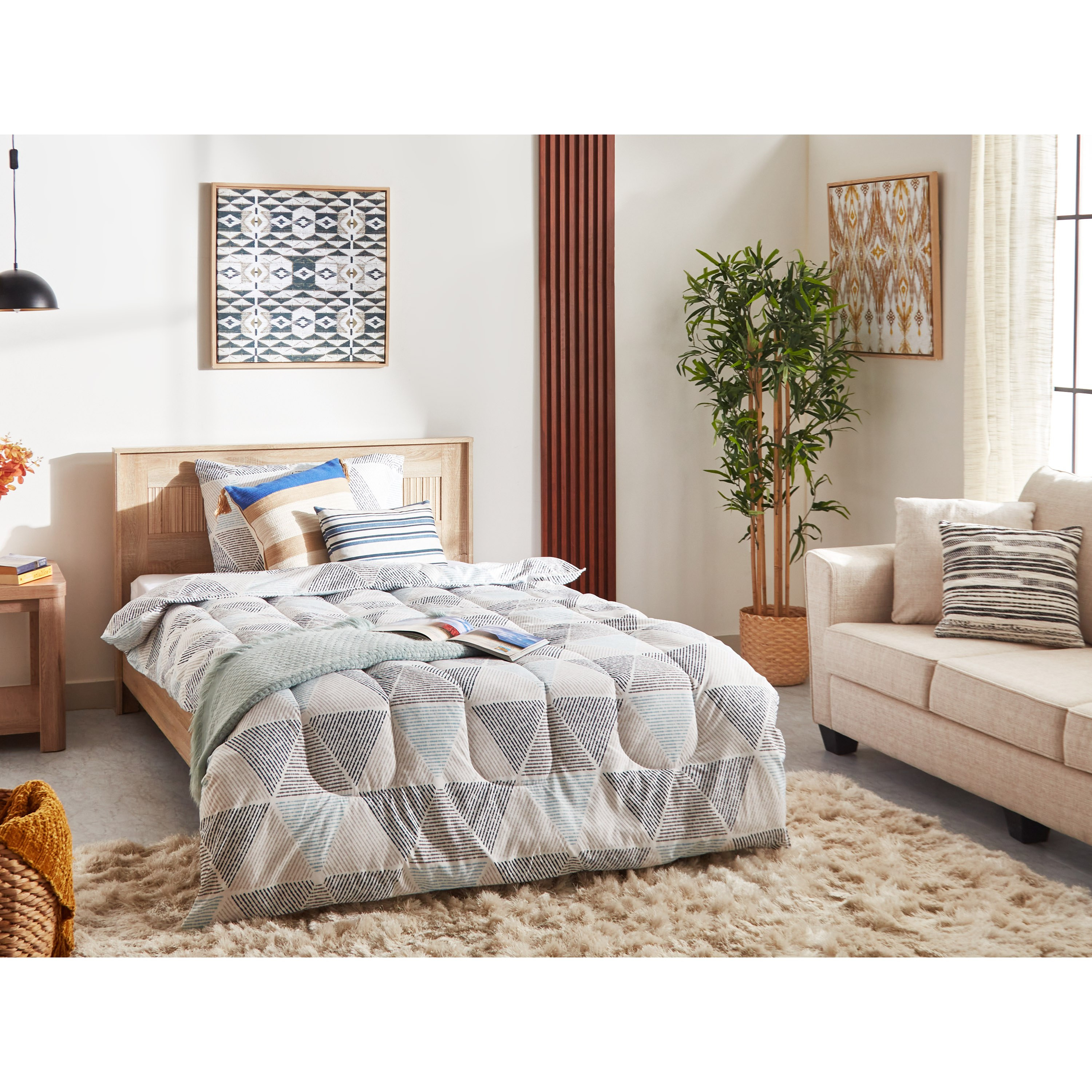 طقم لحاف توين ألياف دقيقة بطبعات قطعتين من أونتاريو كايل - 160x220 سم-hbxhomeware-hbxdecorandfurnishings-image-9