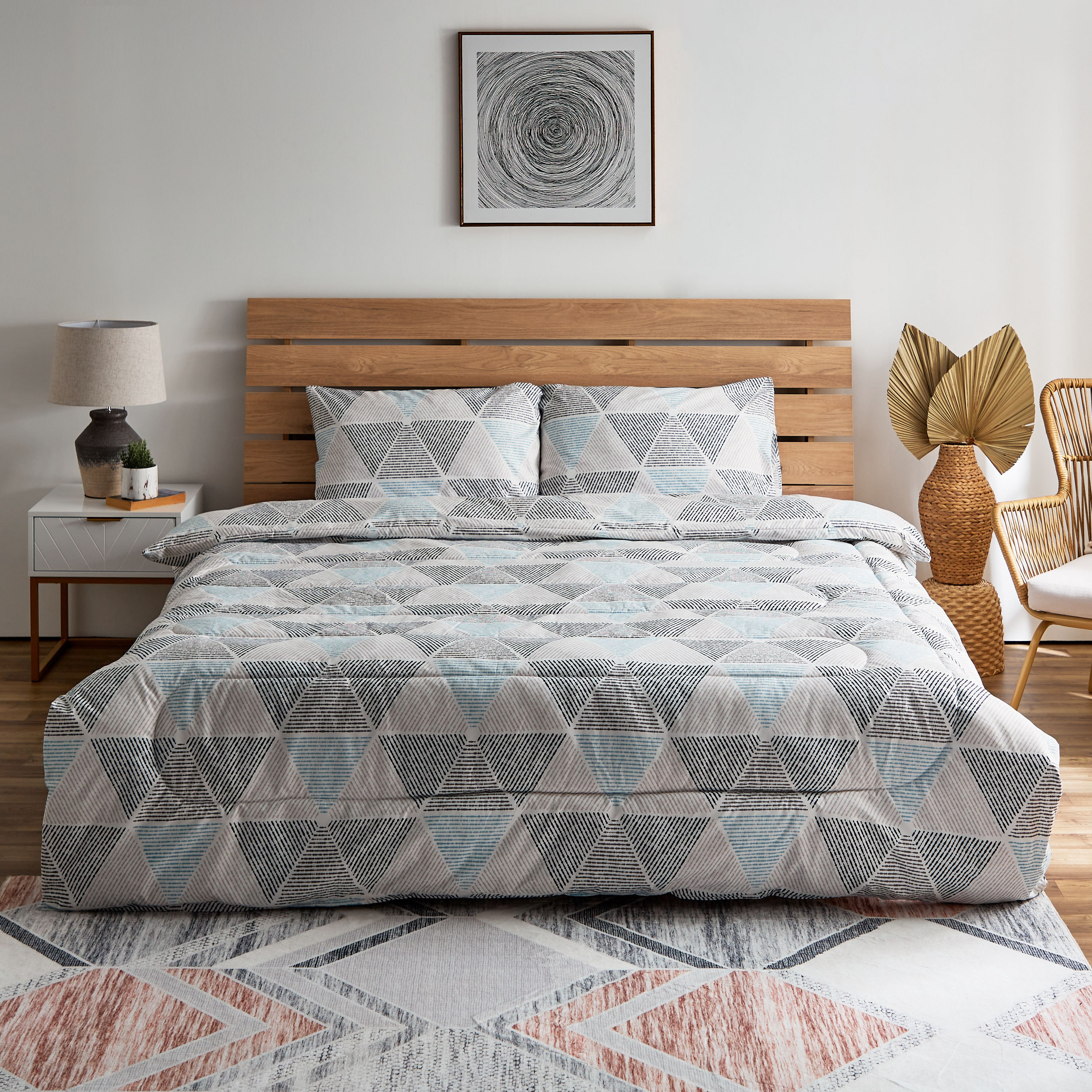 طقم لحاف كينج ألياف دقيقة 3 قطع بطبعات من أونتاريو - 220x240 سم-hbxhomeware-hbxdecorandfurnishings-image-2