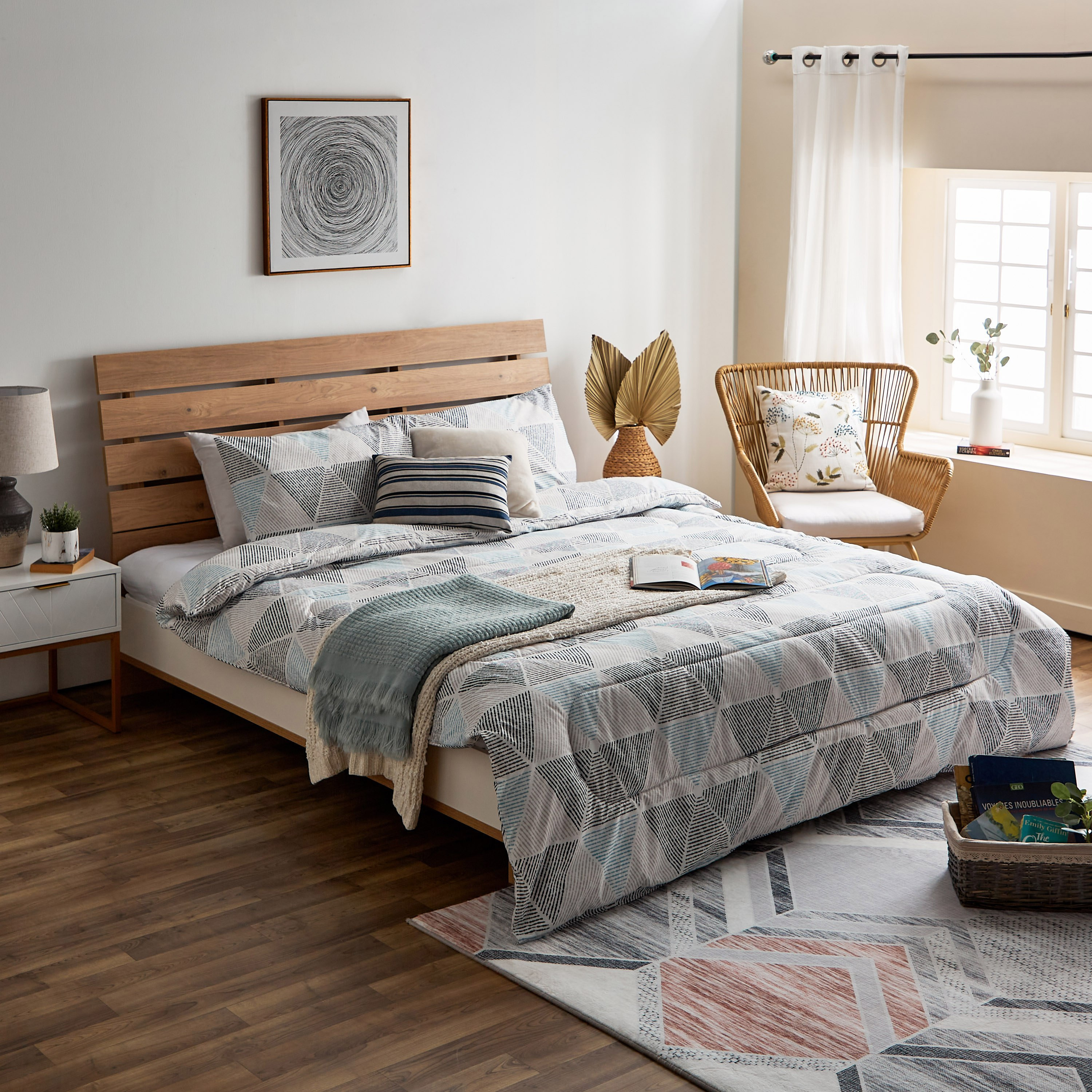 طقم لحاف كينج ألياف دقيقة 3 قطع بطبعات من أونتاريو - 220x240 سم-hbxhomeware-hbxdecorandfurnishings-image-8