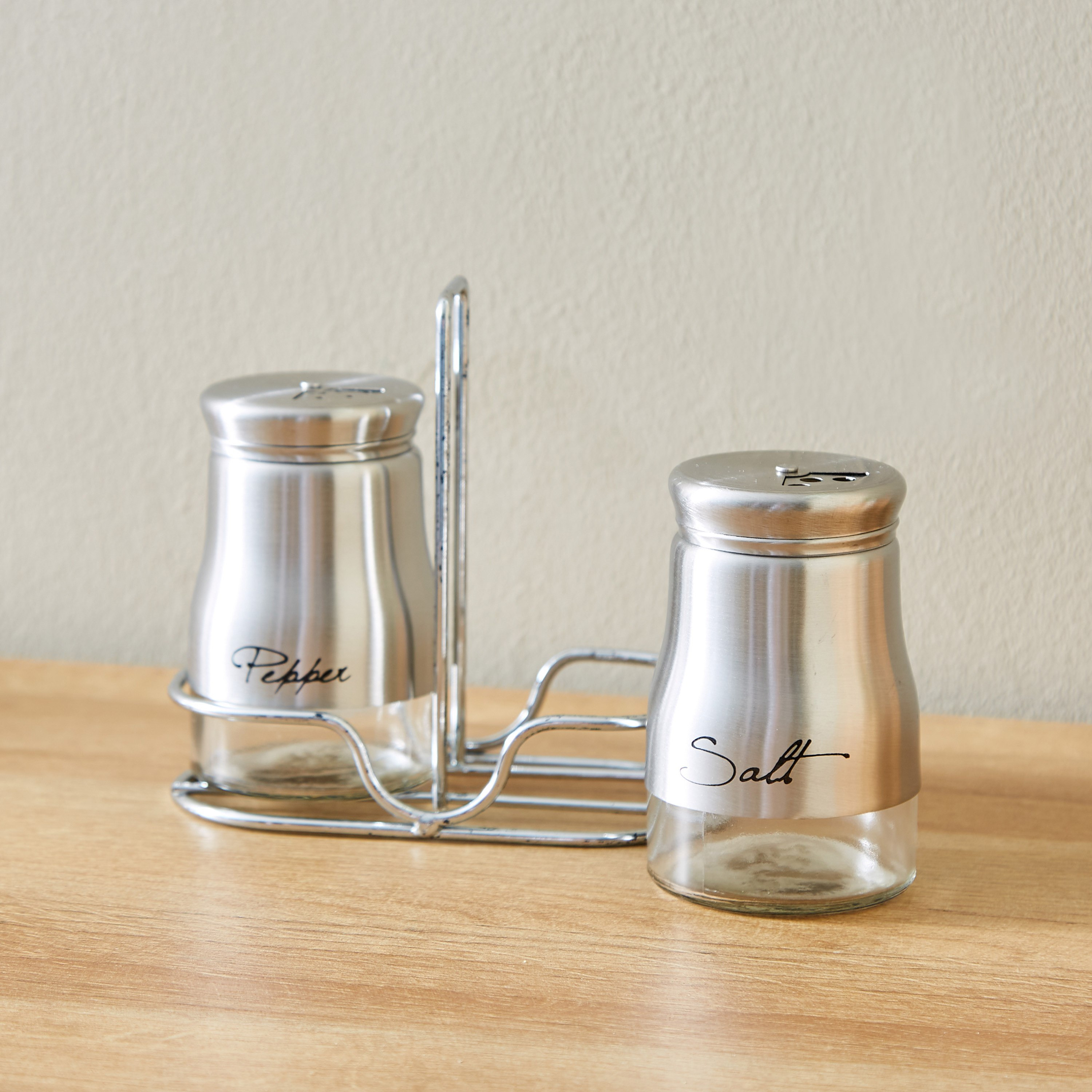 Feast 2-Piece Salt and Pepper Shaker with Metal Stand-hbxhomeware-hbxkitchen-image-2
