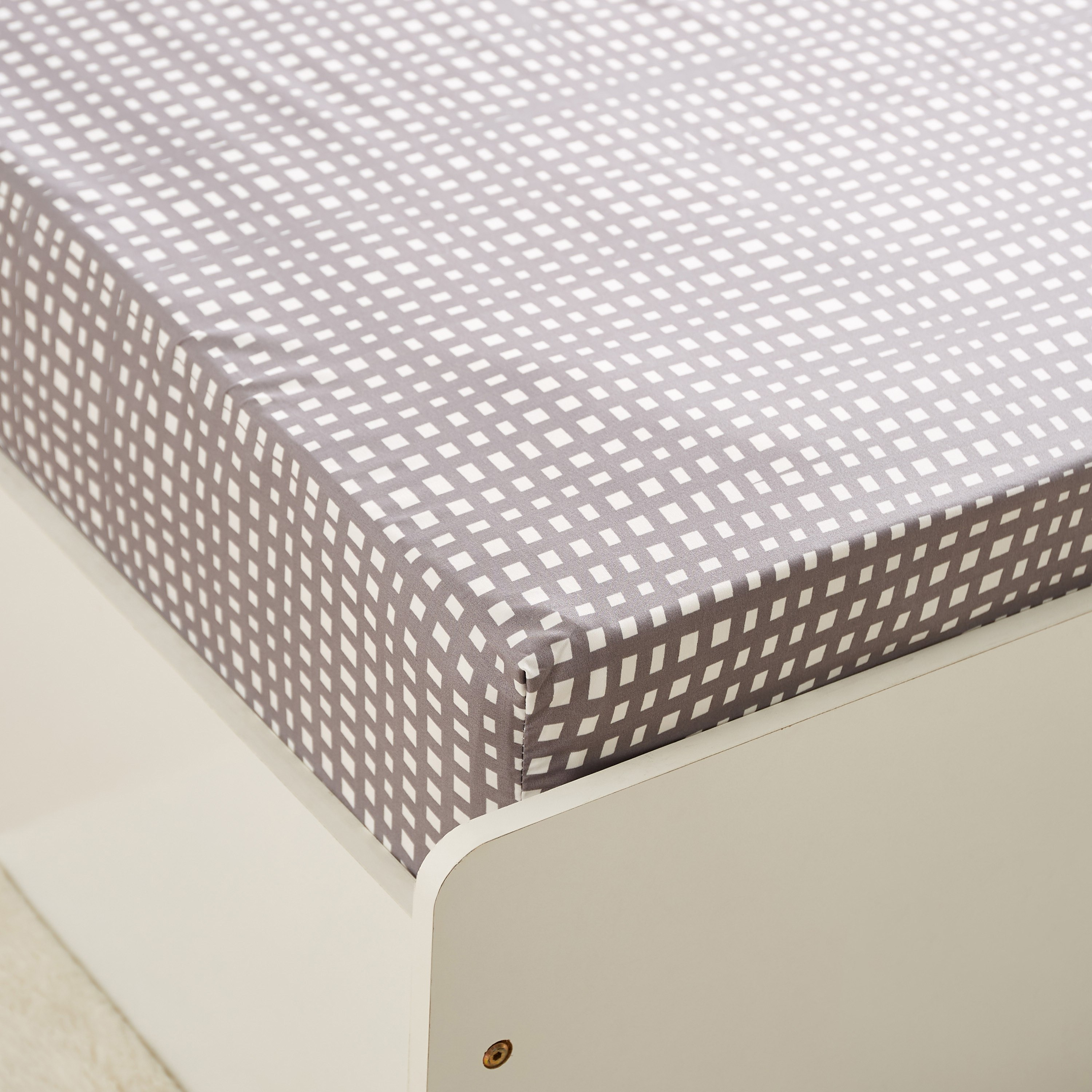 Atlanta Geo Fractals Printed Microfibre Single Fitted Sheet - 90x200+25 cm-hbxhomeware-bedding-fittedsheets-image-5