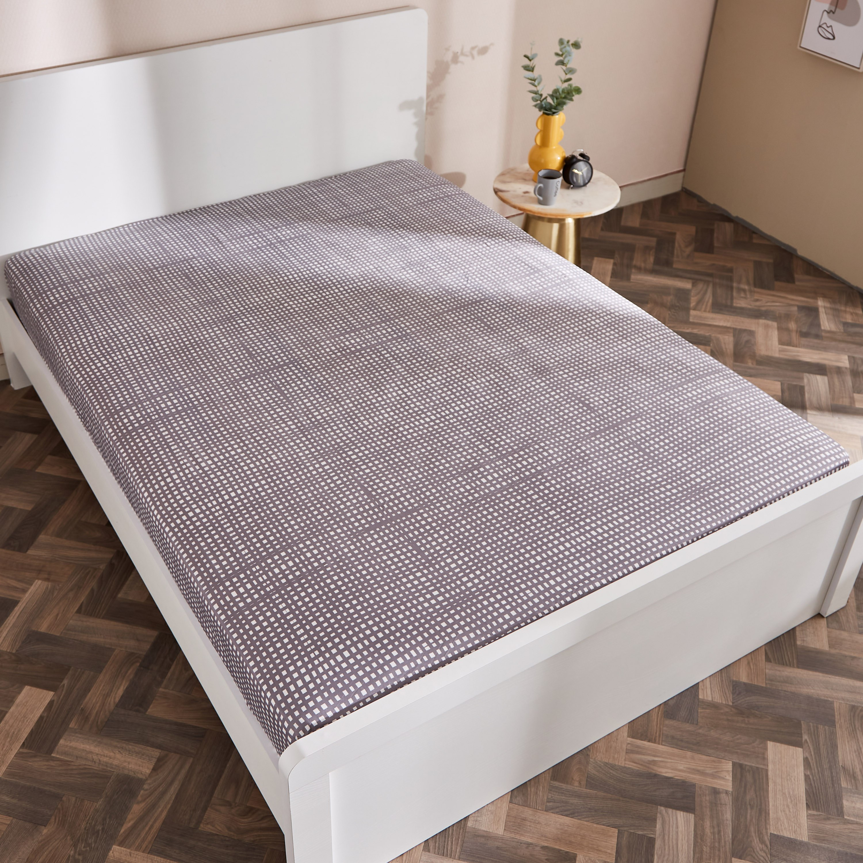 شرشف سرير كينج من الألياف الدقيقة بطبعات من أتلانتا جيو فركتلز - 180×200+25 سم-hbxhomeware-hbxbedroom-image-3
