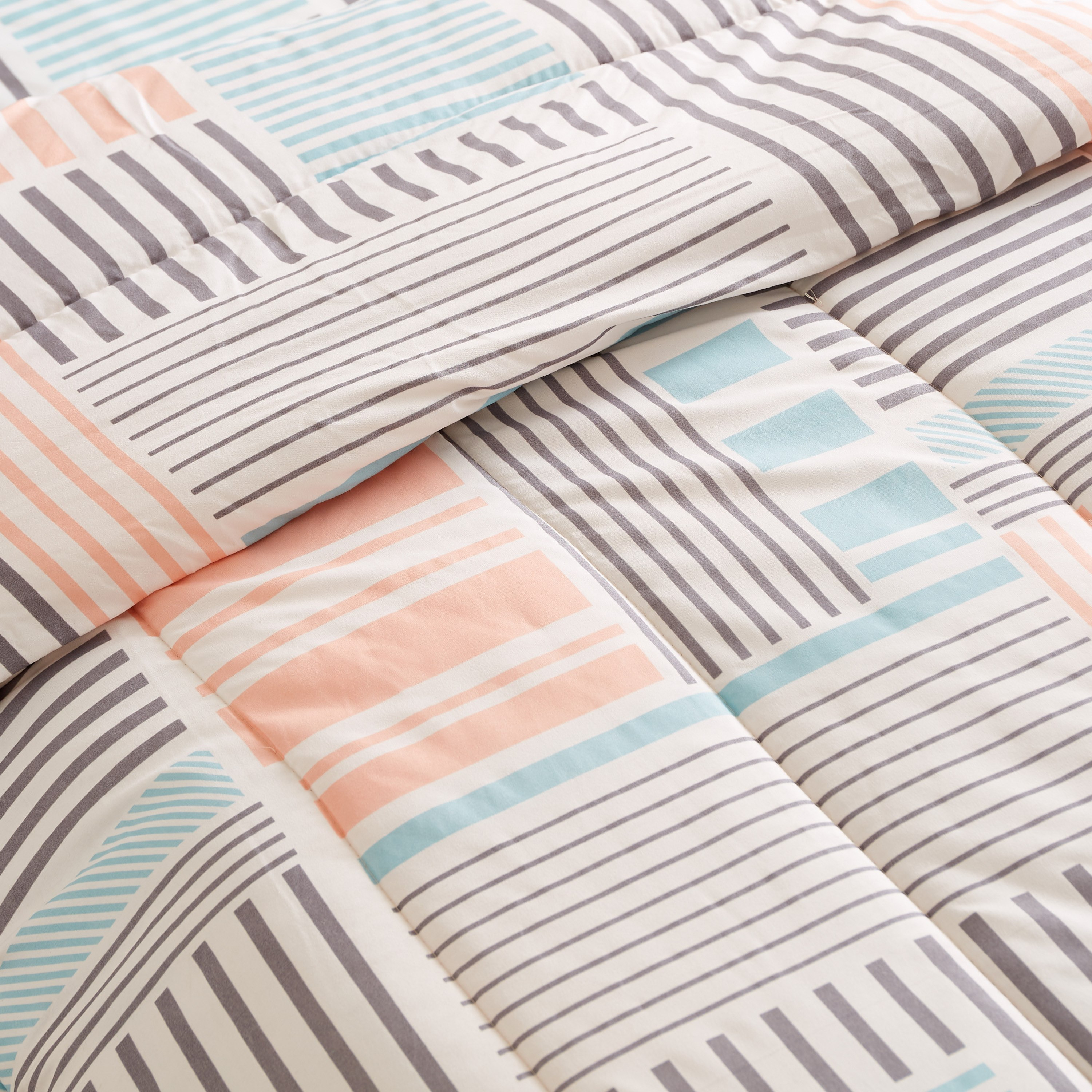 Atlanta Geo Fractals 2-Piece Printed Microfibre Single Comforter Set - 150x220 cm-PROMO_HB_AE_B1G1_250925-image-4