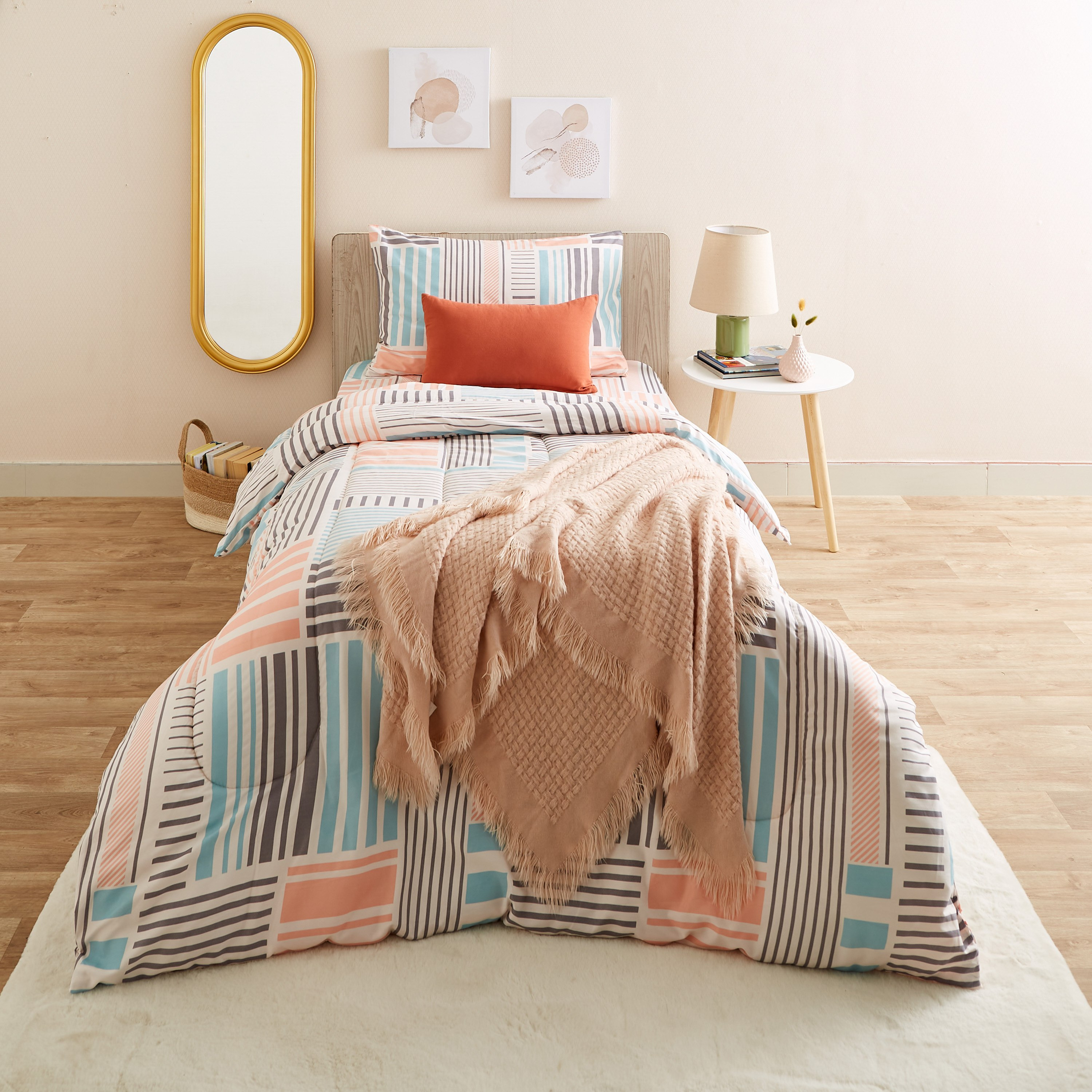Atlanta Geo Fractals 2-Piece Printed Microfibre Single Comforter Set - 150x220 cm-PROMO_HB_AE_B1G1_250925-image-7