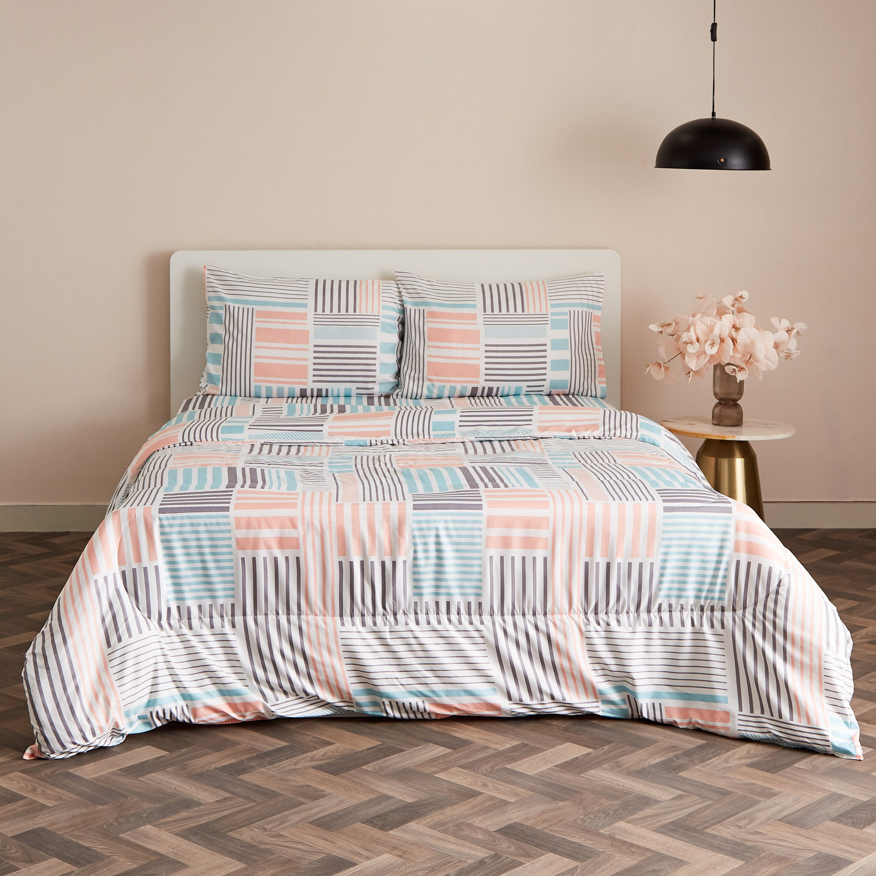 طقم لحاف كينج مايكروفايبر 3 قطع من أتلانتا جيو فركتلس - 220x240 سم-hbxhomeware-hbxdecorandfurnishings-image-2