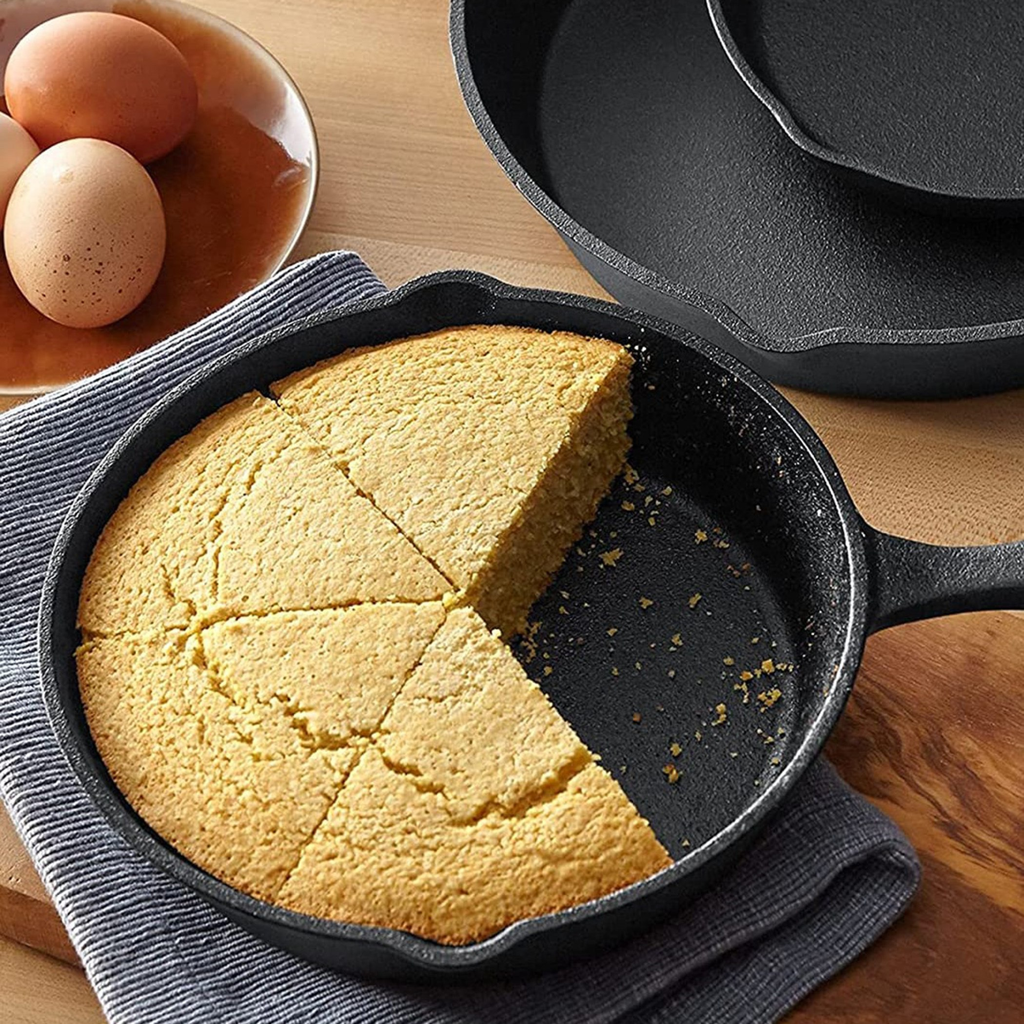 مقلاة تسخين من الحديد المصبوب من تريندي - 24x16.5x3 سم-hbxhomeware-hbxkitchen-image-1