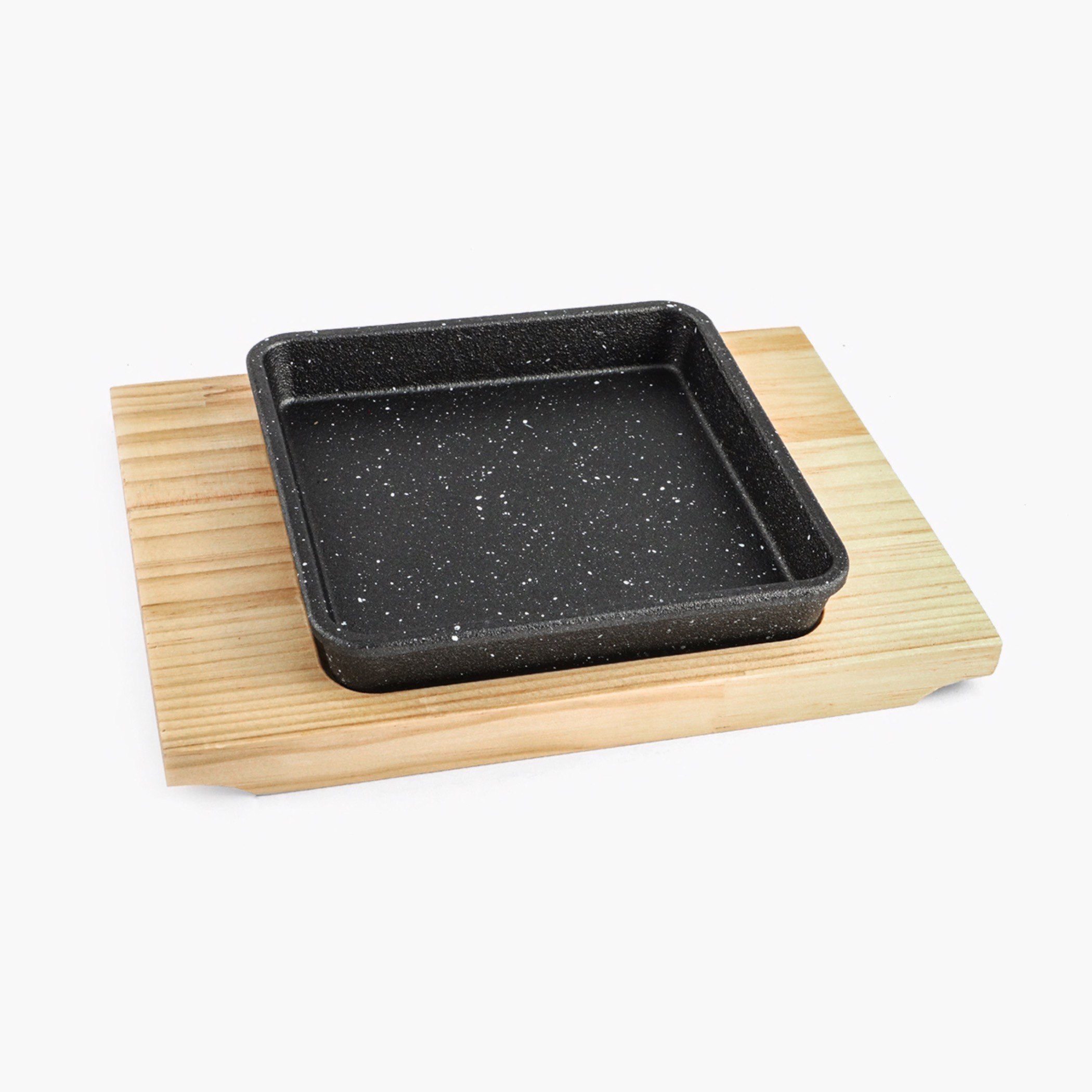 صحن تسخين مربع من الحديد المصبوب مع قاعدة من تريندي - 21x15x4 سم-hbxhomeware-hbxkitchen-image-3