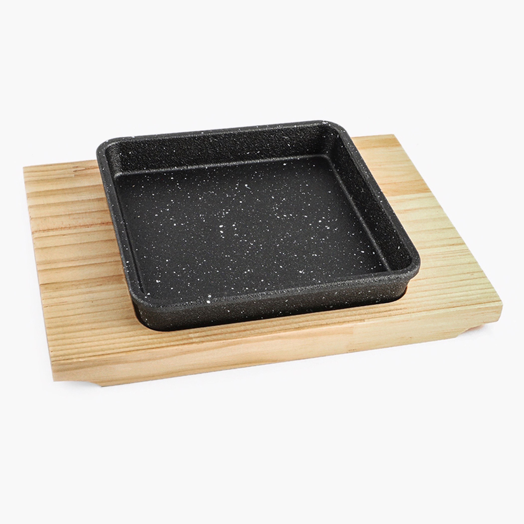 صحن تسخين مربع من الحديد المصبوب مع قاعدة من تريندي - 23x17x4 سم-hbxhomeware-hbxkitchen-image-3