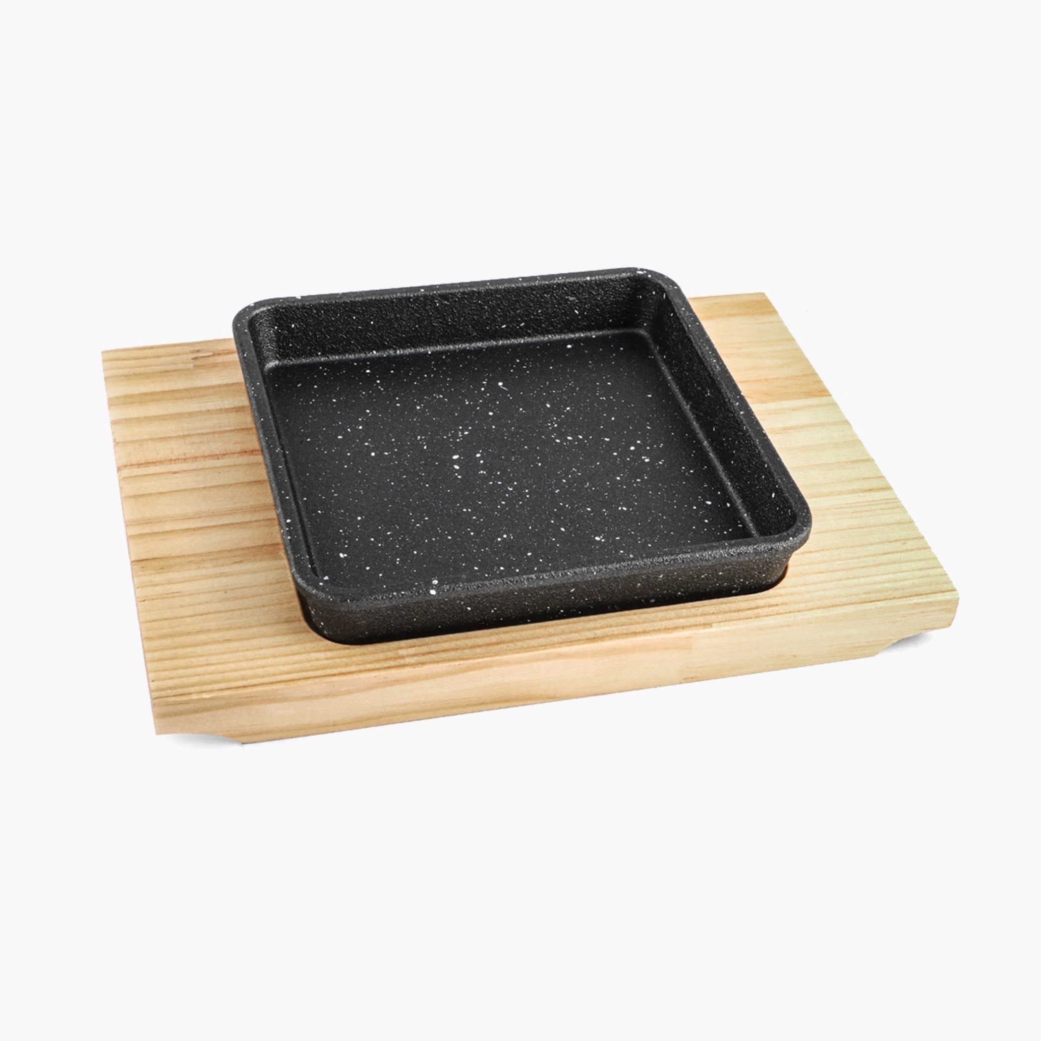 صحن تسخين مربع من الحديد المصبوب مع قاعدة من تريندي - 26x18x4 سم-hbxhomeware-hbxkitchen-image-3
