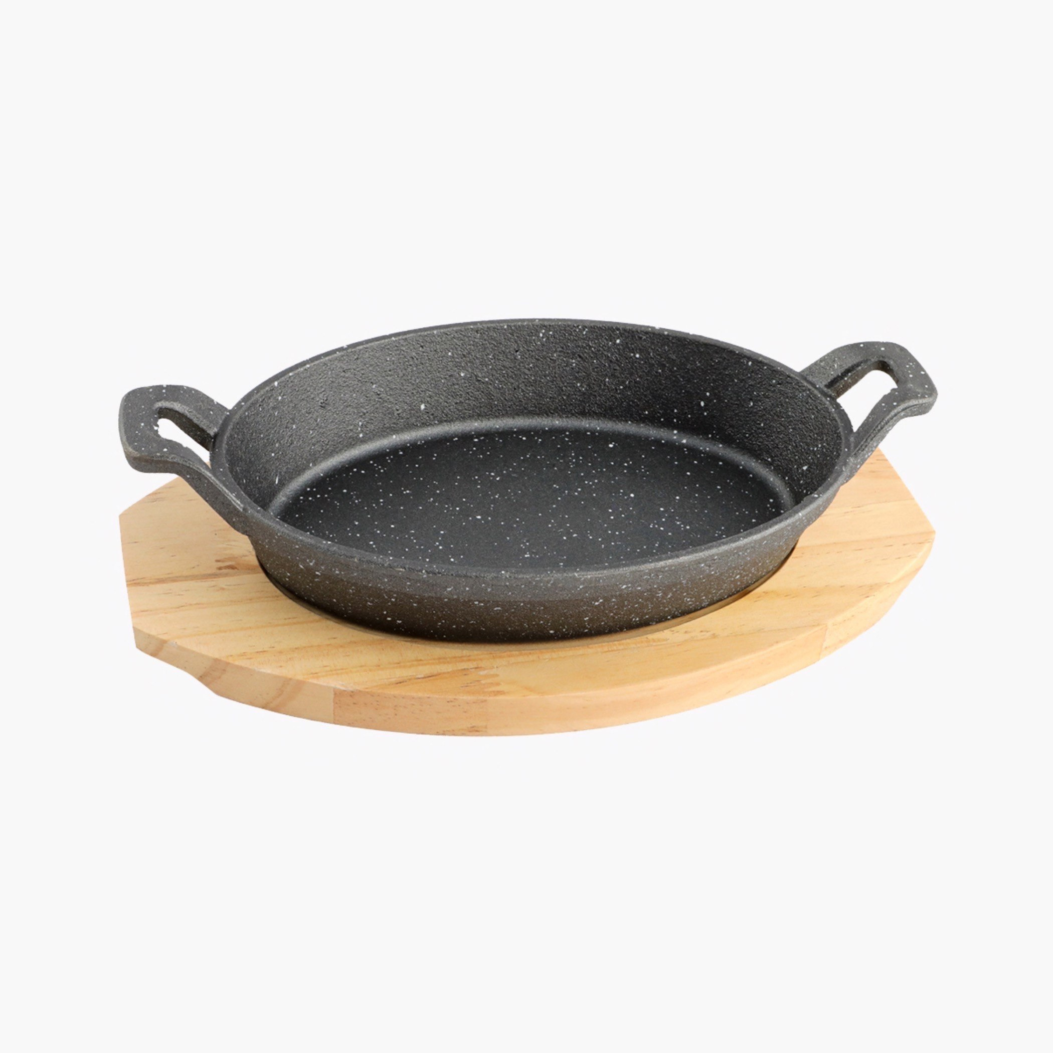 مقلاة تسخين من الحديد المصبوب مع قاعدة من تريندي - 23x15 سم-hbxdecorandfurnishings-tabletop-serveware-image-3