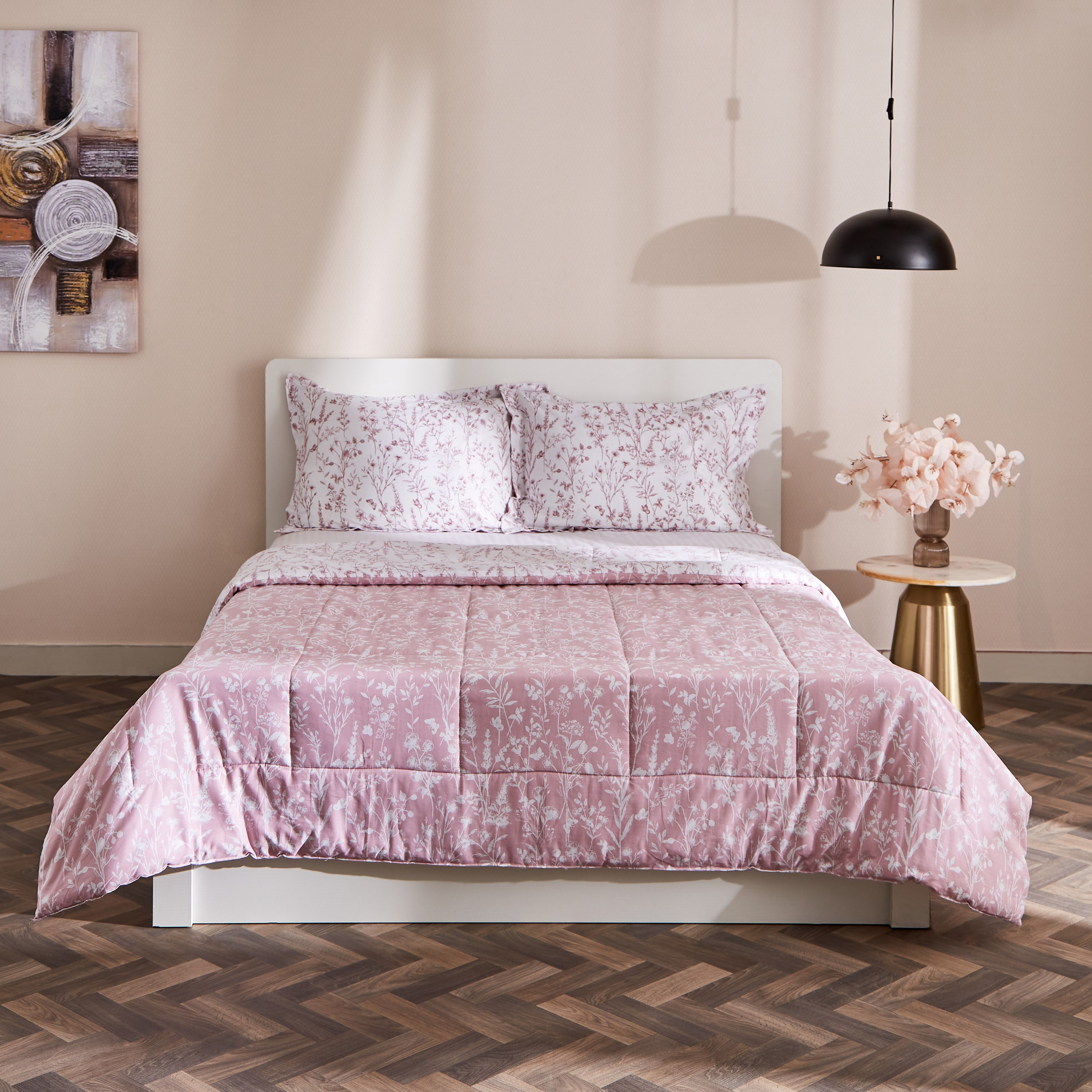 طقم لحاف كينج 3 قطع قطن بطبعات من فيرونا هال - 220x240 سم-hbxhomeware-hbxdecorandfurnishings-image-3