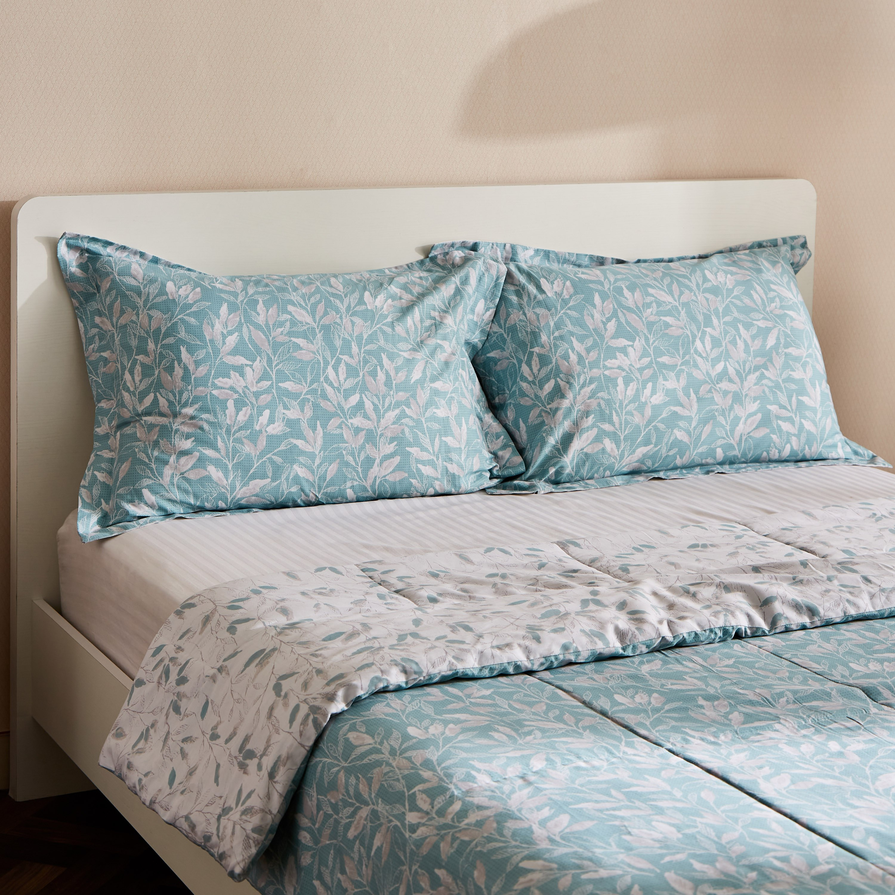 طقم لحاف فردي من قطعتين قطن بطبعات من فيرونا أونيكس - 135x220 سم-hbxhomeware-hbxdecorandfurnishings-image-5