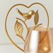 Eva Metal Heart Candleholder with Glass - 4x8x14 cm-Candle Holders-thumbnail-3