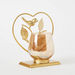 Eva Metal Heart Candleholder with Glass - 4x8x14 cm-Candle Holders-thumbnail-5