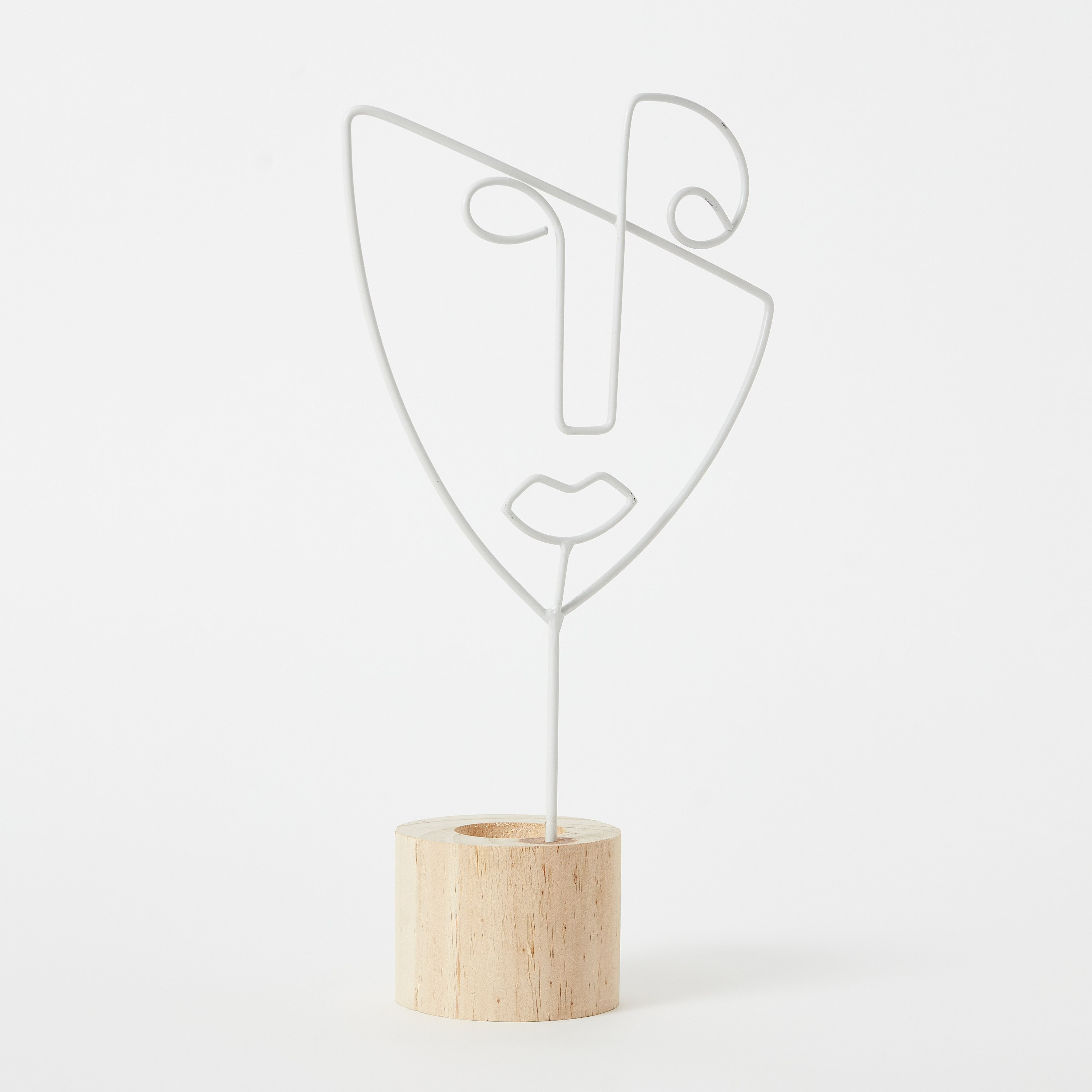 حامل شموع معدني بقاعدة خشبية من إيفا - 18x8x28 سم-hbxlivingroom-decorandaccessories-candleholders-image-5