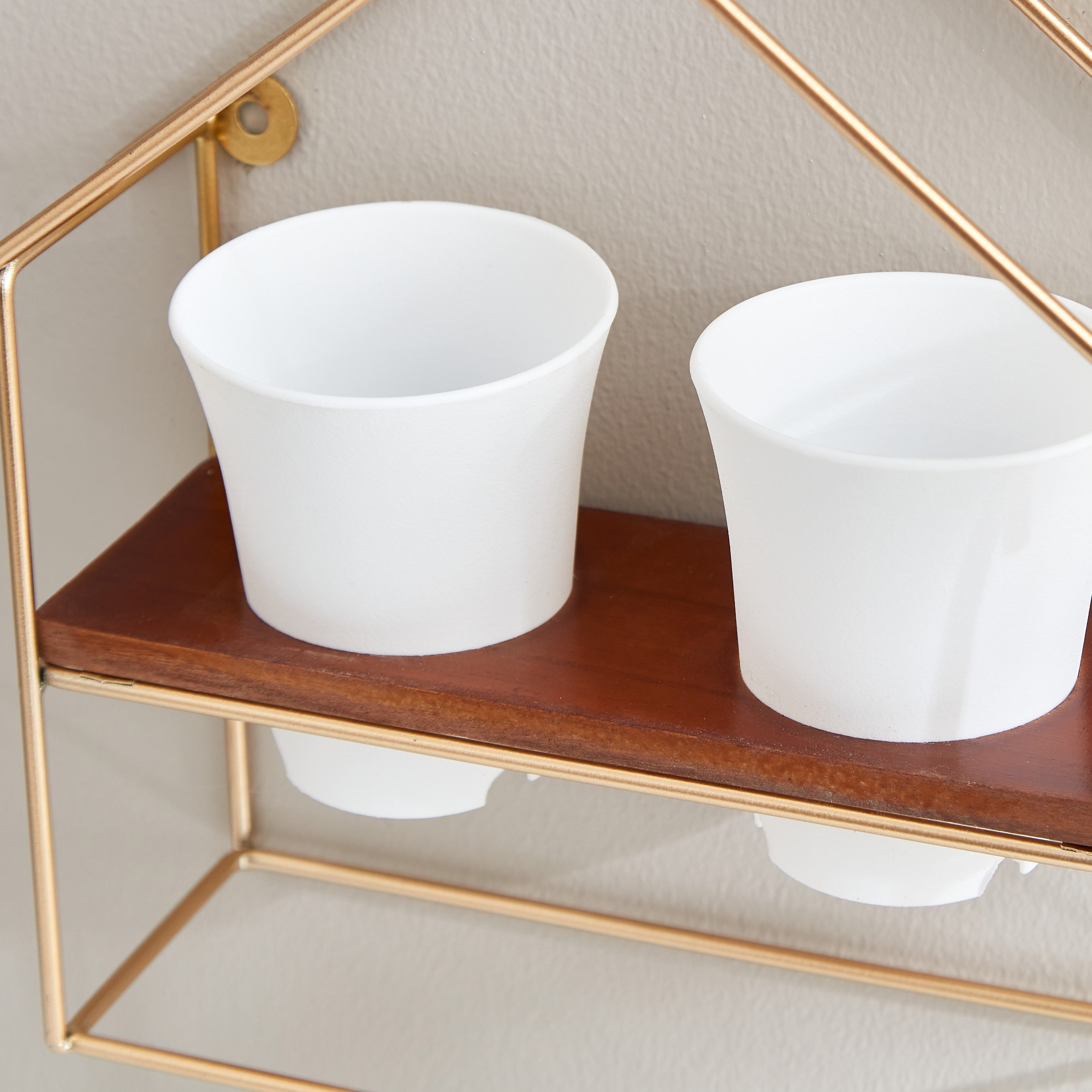 Eva Metal Shelf with Pots - 24x8x24 cm-hbxhomeware-hbxdecorandfurnishings-image-4