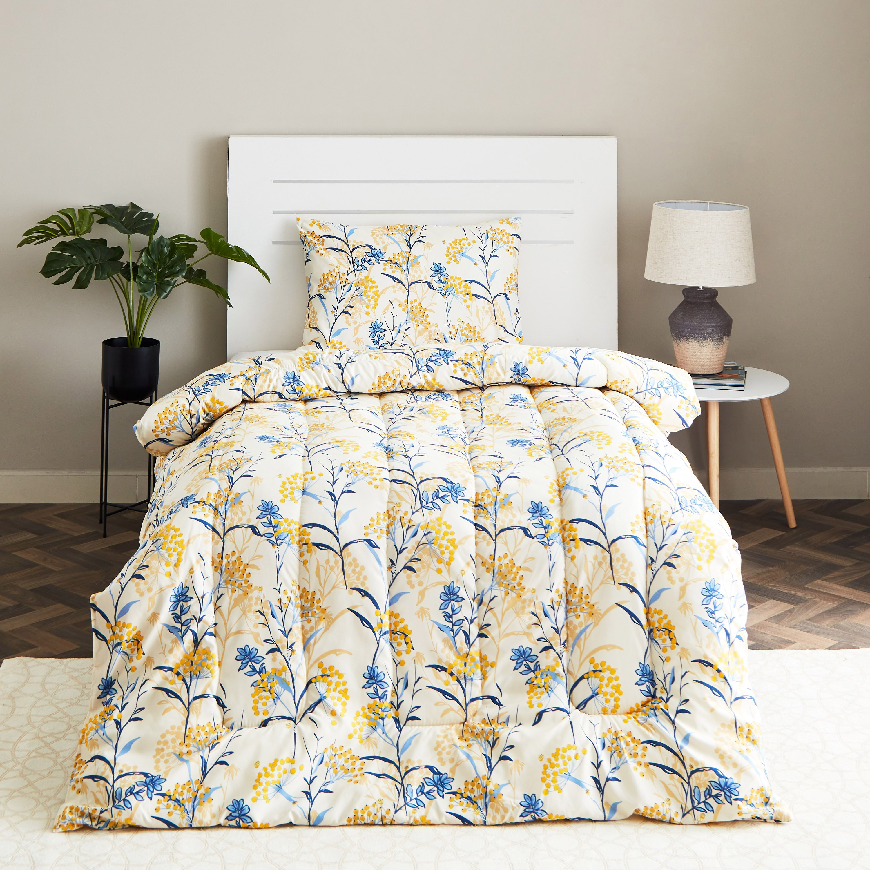 طقم لحاف مزدوج من الألياف الدقيقة بطبعات قطعتين من أونتاريو - 160x220 سم-hbxhomeware-hbxdecorandfurnishings-image-2