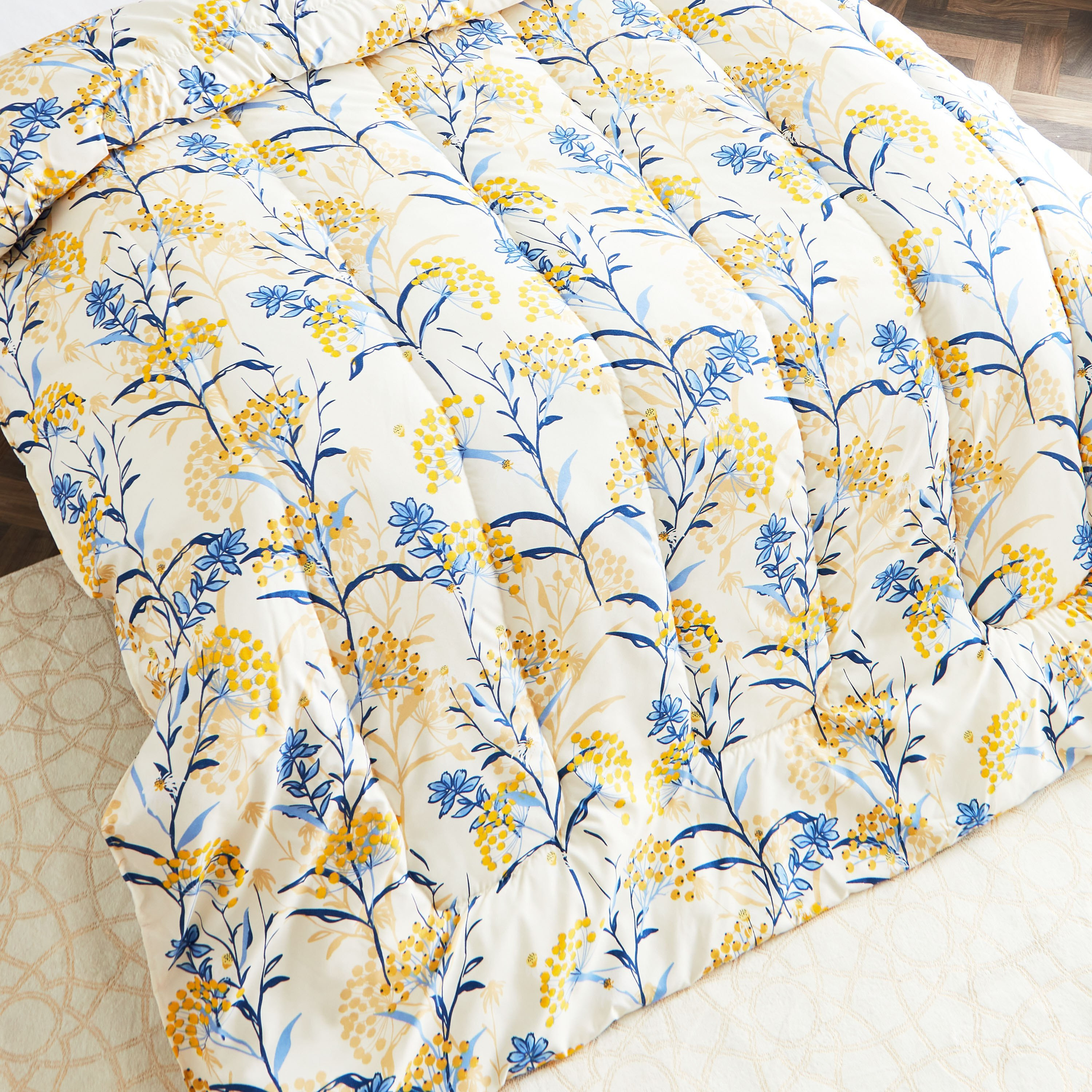 طقم لحاف مزدوج من الألياف الدقيقة بطبعات قطعتين من أونتاريو - 160x220 سم-hbxhomeware-hbxdecorandfurnishings-image-4