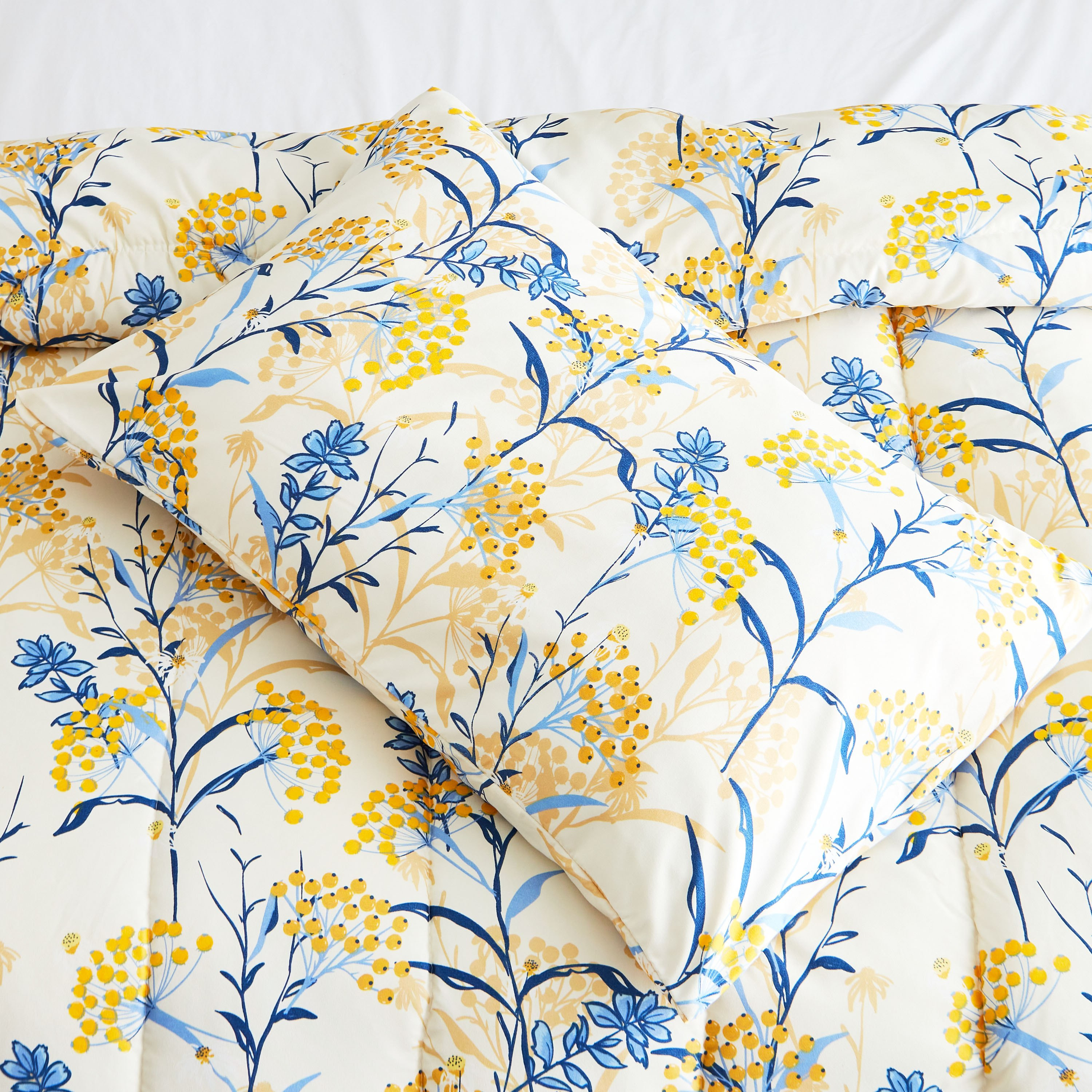 طقم لحاف مزدوج من الألياف الدقيقة بطبعات قطعتين من أونتاريو - 160x220 سم-hbxhomeware-hbxdecorandfurnishings-image-5