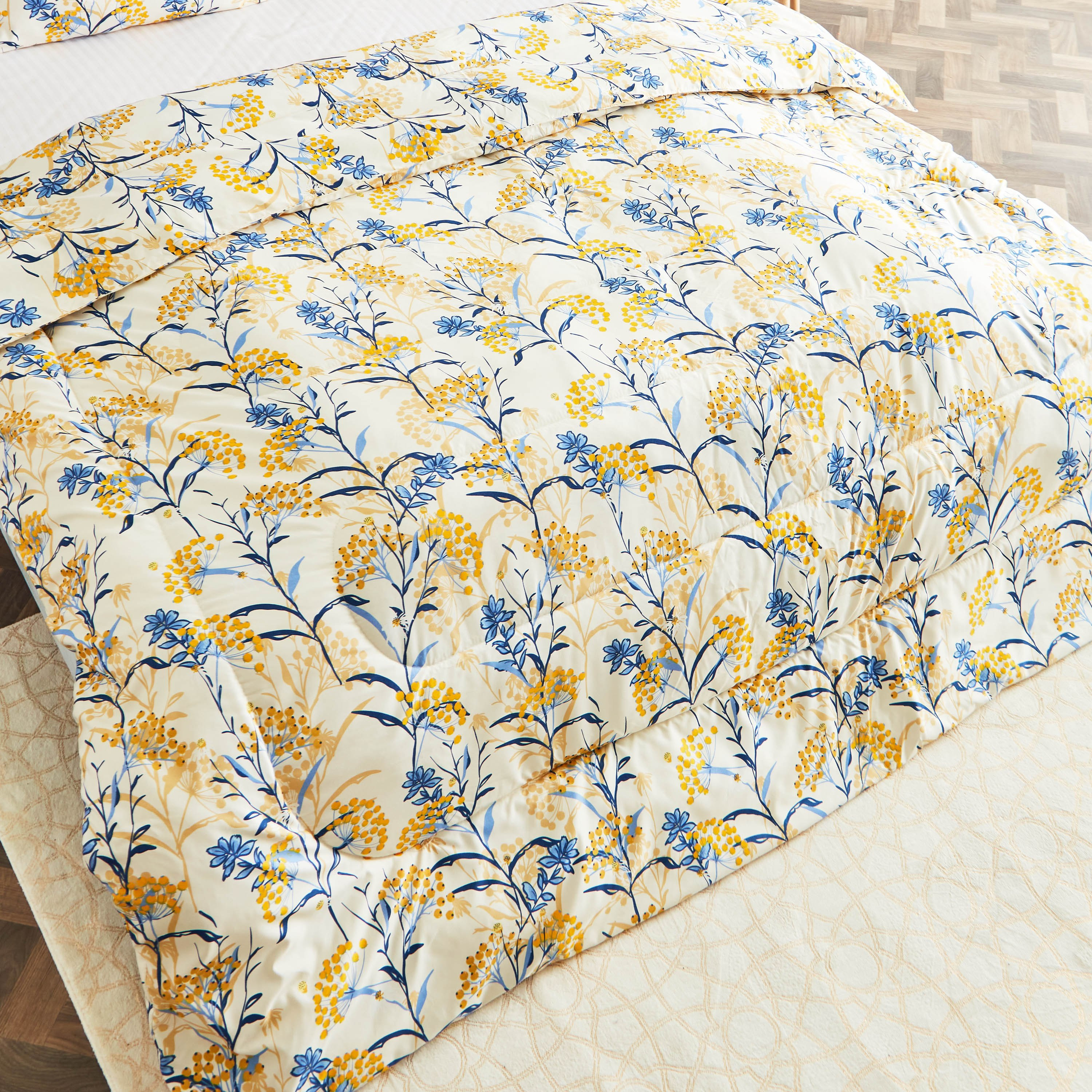 Ontario 3-Piece Botanic Verdant Printed Microfibre King Comforter Set - 220x240 cm-hbxhomeware-hbxdecorandfurnishings-image-4