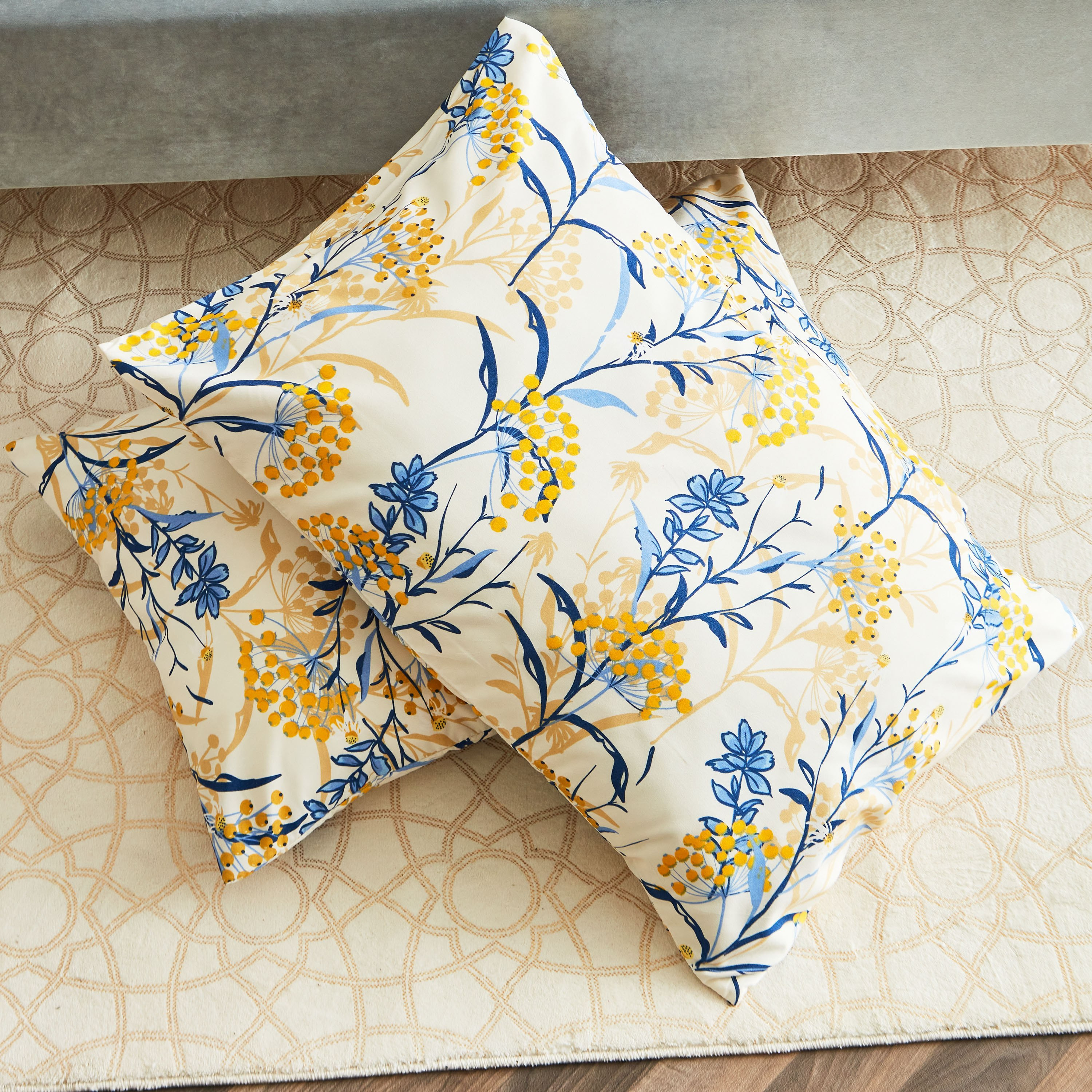 Ontario 3-Piece Botanic Verdant Printed Microfibre King Comforter Set - 220x240 cm-hbxhomeware-hbxdecorandfurnishings-image-6