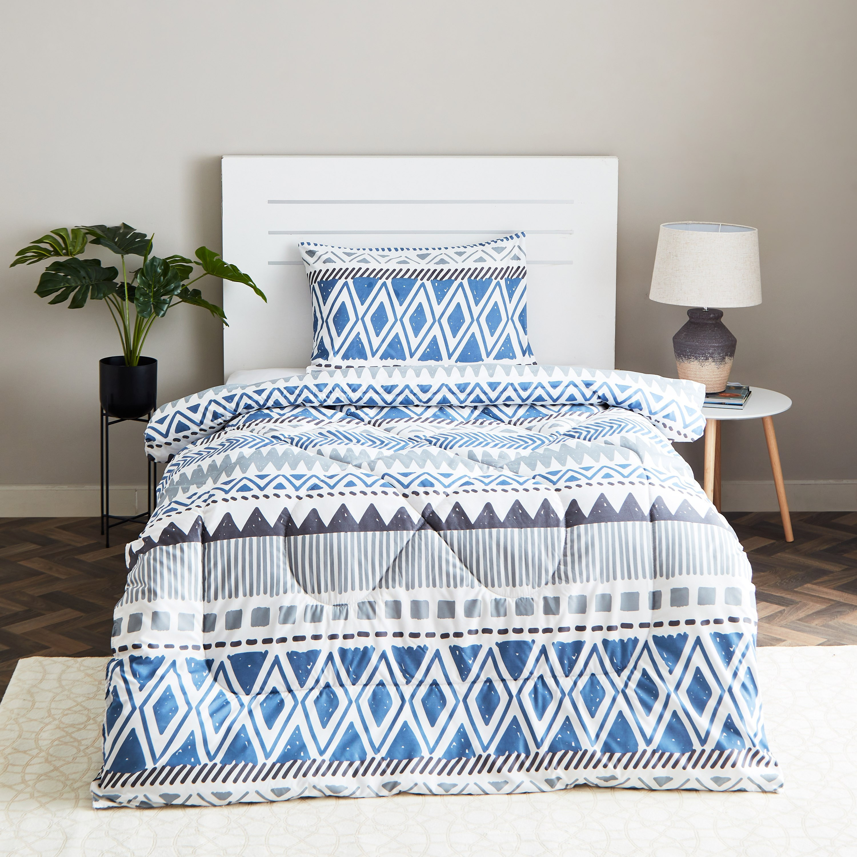 Ontario 2-Piece Arena Printed Microfibre Twin Comforter Set - 160x220 cm-hbxhomeware-hbxdecorandfurnishings-image-2