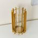 Eva Metal Lantern with Clear Glass Votive - 17x17x24 cm-Lanterns-thumbnailMobile-2
