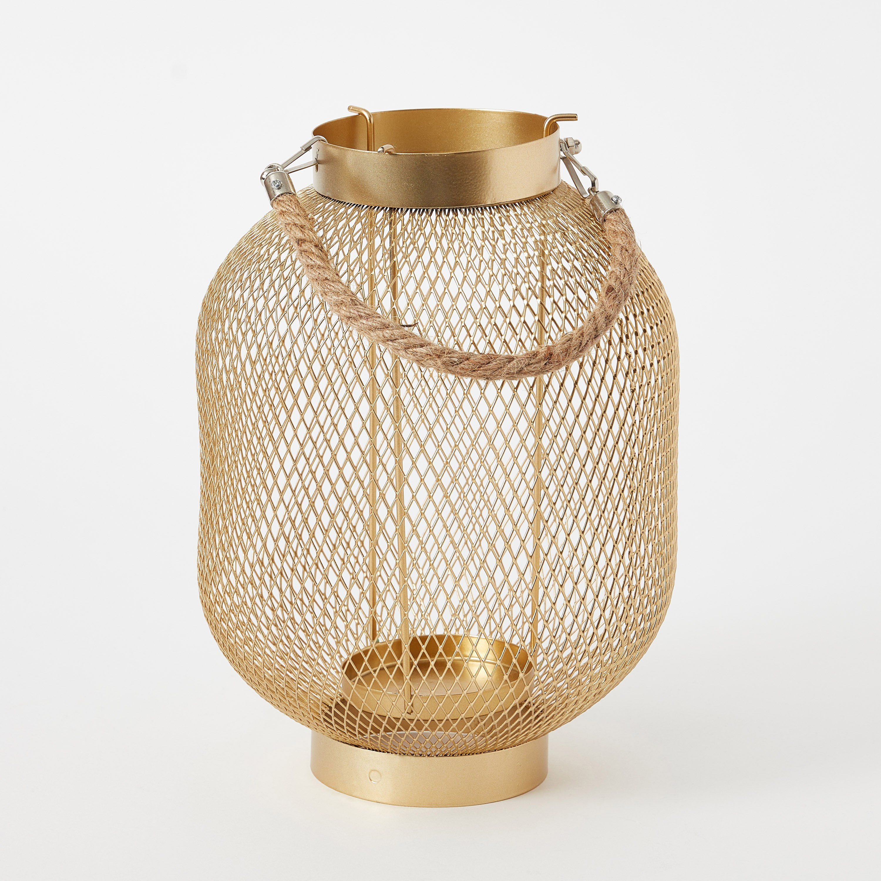 فانوس معدني من إيفا - 18x18x24 سم-hbxdecorandfurnishings-homeaccessories-lanterns-image-6