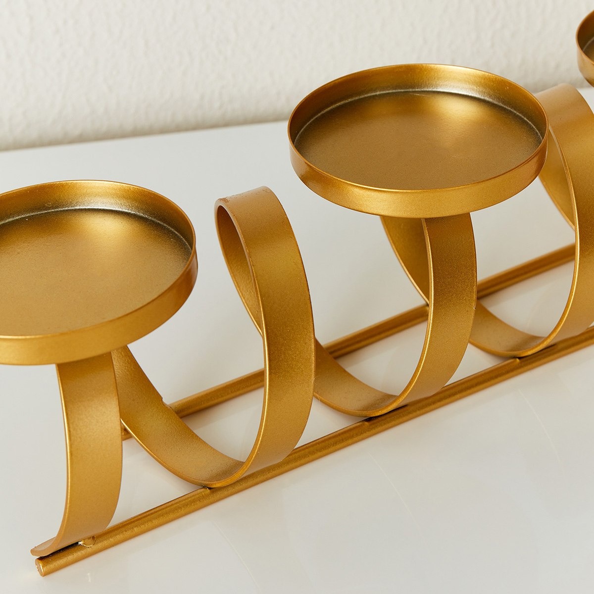 حامل شموع معدني من إيفا - 32x10x11 سم-hbxlivingroom-decorandaccessories-candleholders-image-4