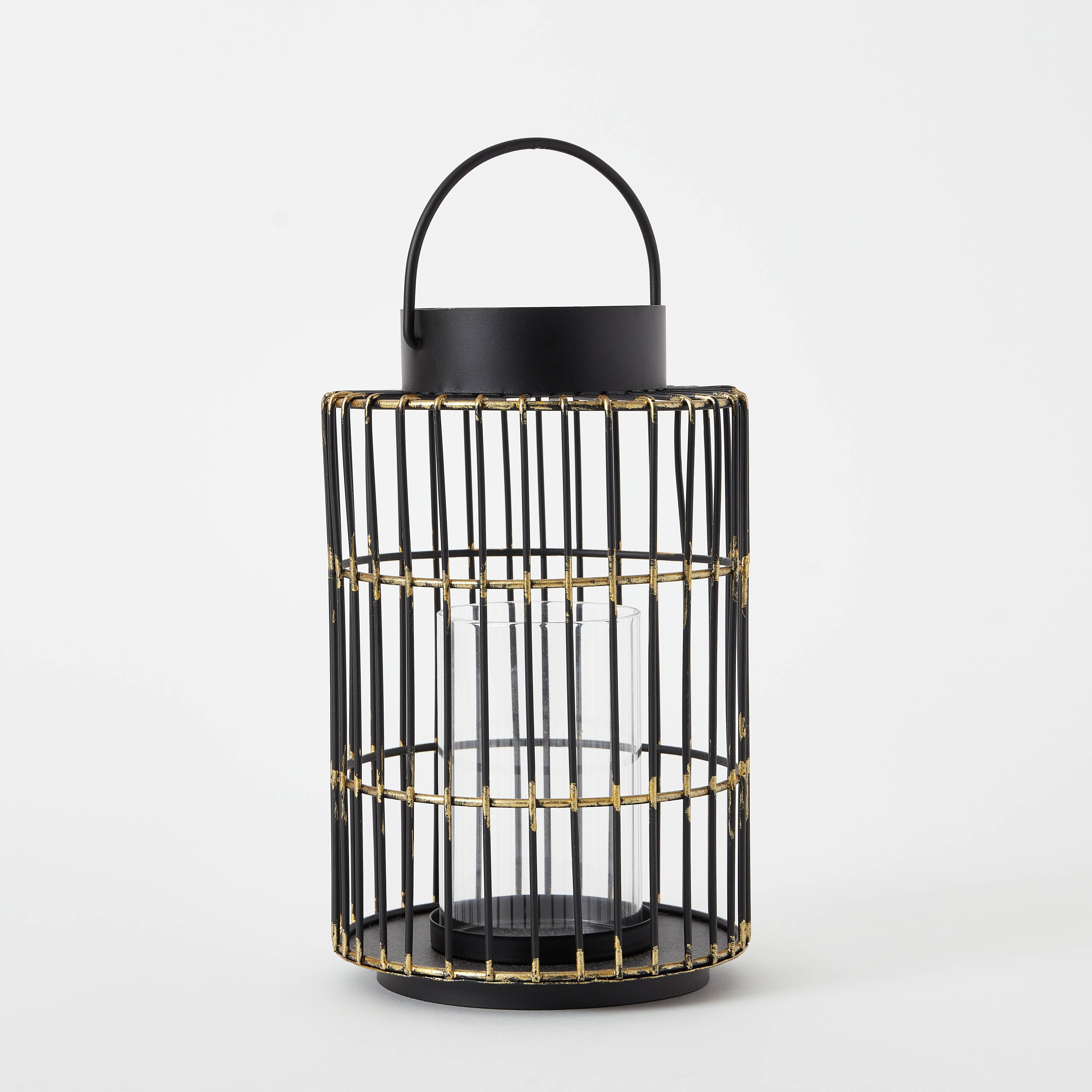 Eva Metal Lantern with Clear Glass Tube - 15x15x25 cm-PROMO_HB_AE_B1G1_250925-image-6