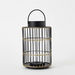Eva Metal Lantern with Clear Glass Tube - 15x15x25 cm-Lanterns-thumbnailMobile-5