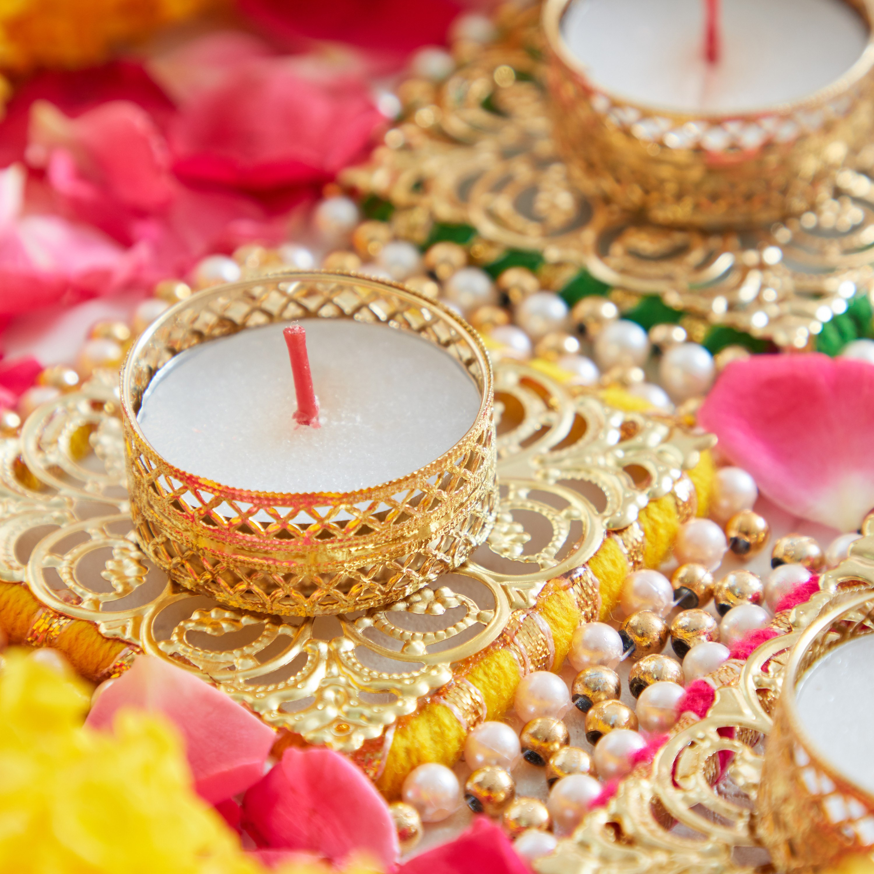طقم حامل شموع صغيرة دون شمع 4 قطع من لومينوس - 9x9x3 سم-hbxlivingroom-decorandaccessories-candleholders-image-4