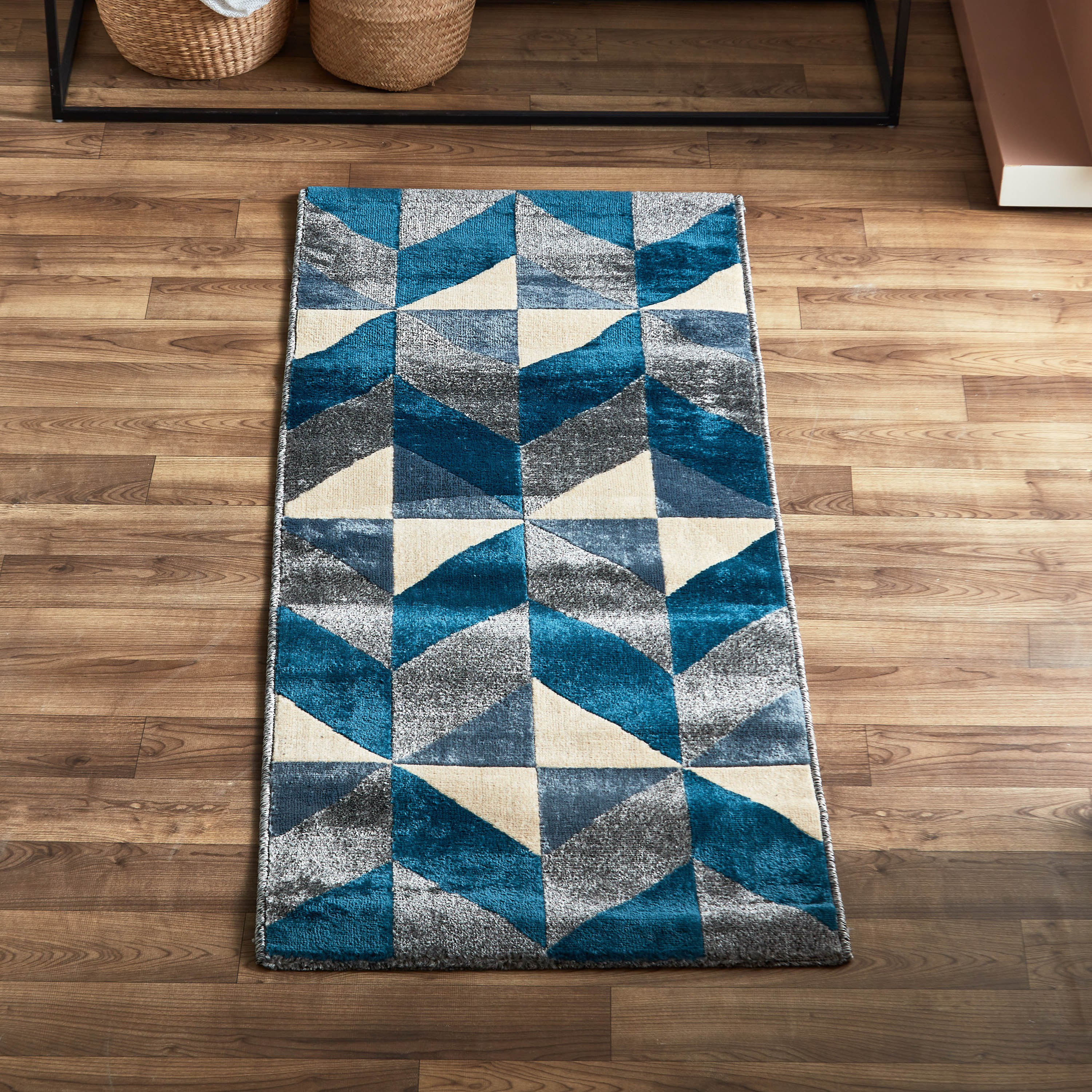 سجادة متعرجة من البولي بروبيلين مقاومة للبقع من سردينيا - 60x150 سم-hbxdecorandfurnishings-floorcoverings-rugs-image-1