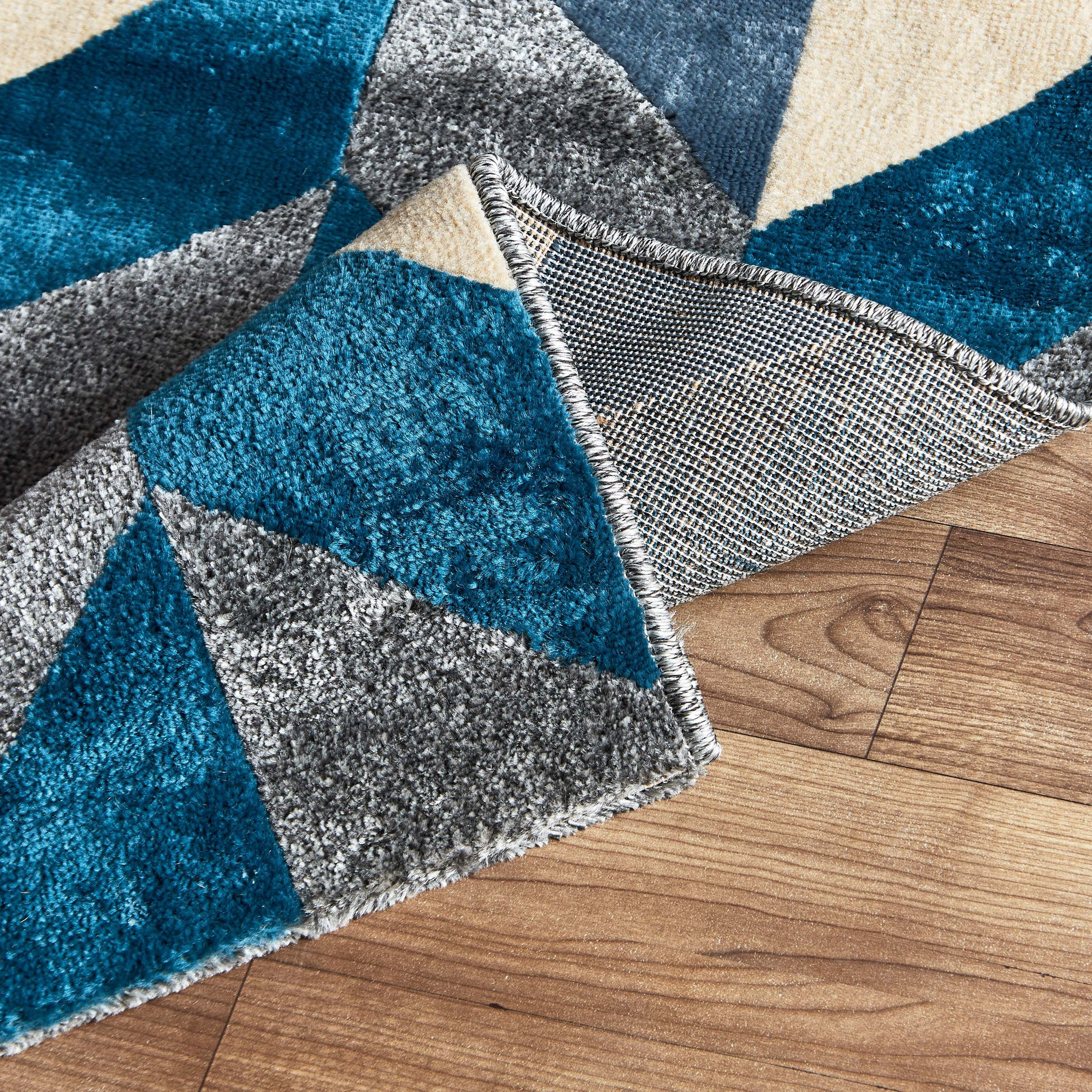 سجادة متعرجة من البولي بروبيلين مقاومة للبقع من سردينيا - 60x150 سم-hbxdecorandfurnishings-floorcoverings-rugs-image-4