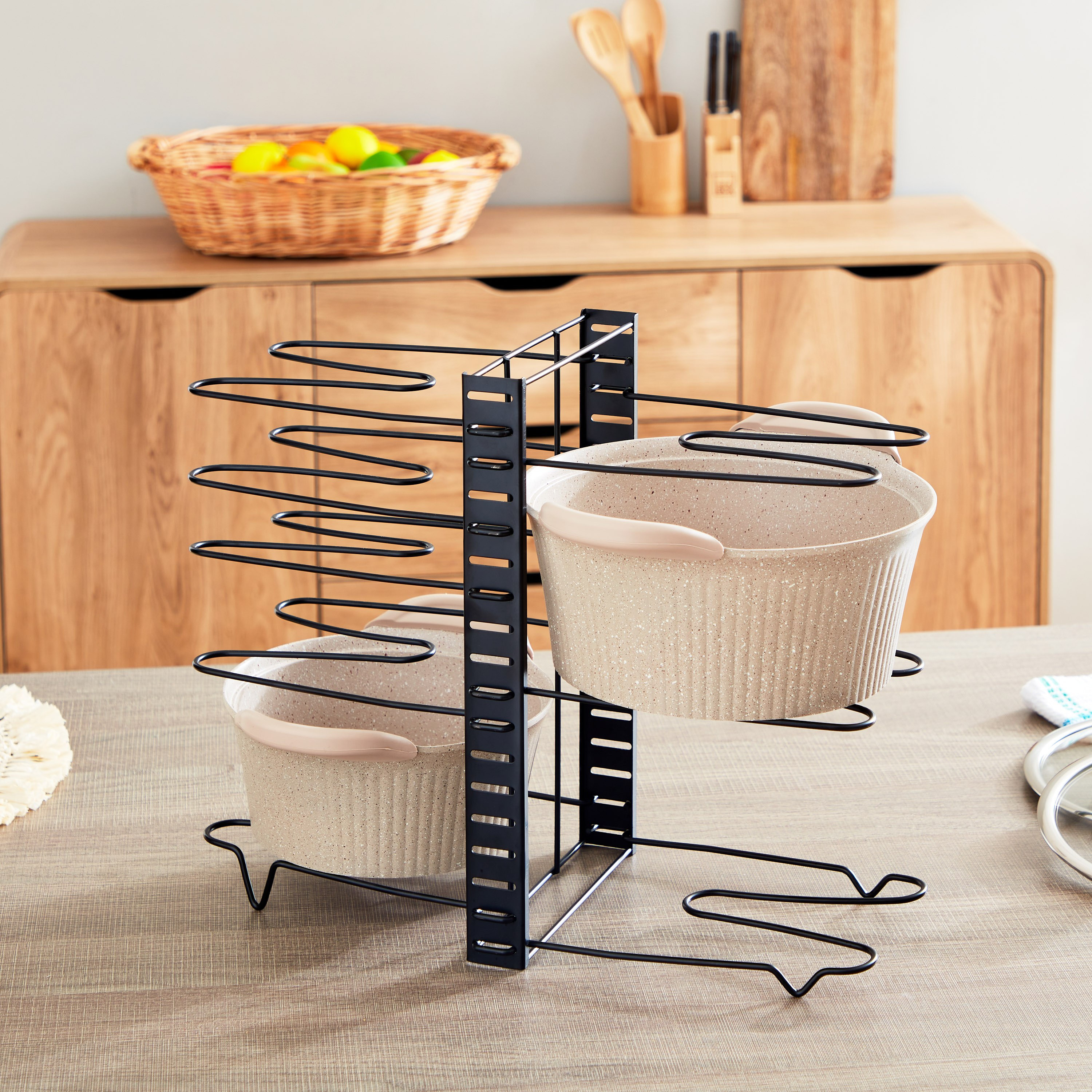 منظّم مقلاة وقدور من ألينا - 20.5x46x38 سم-hbxkitchen-kitchenware-kitchenaccessories-image-5