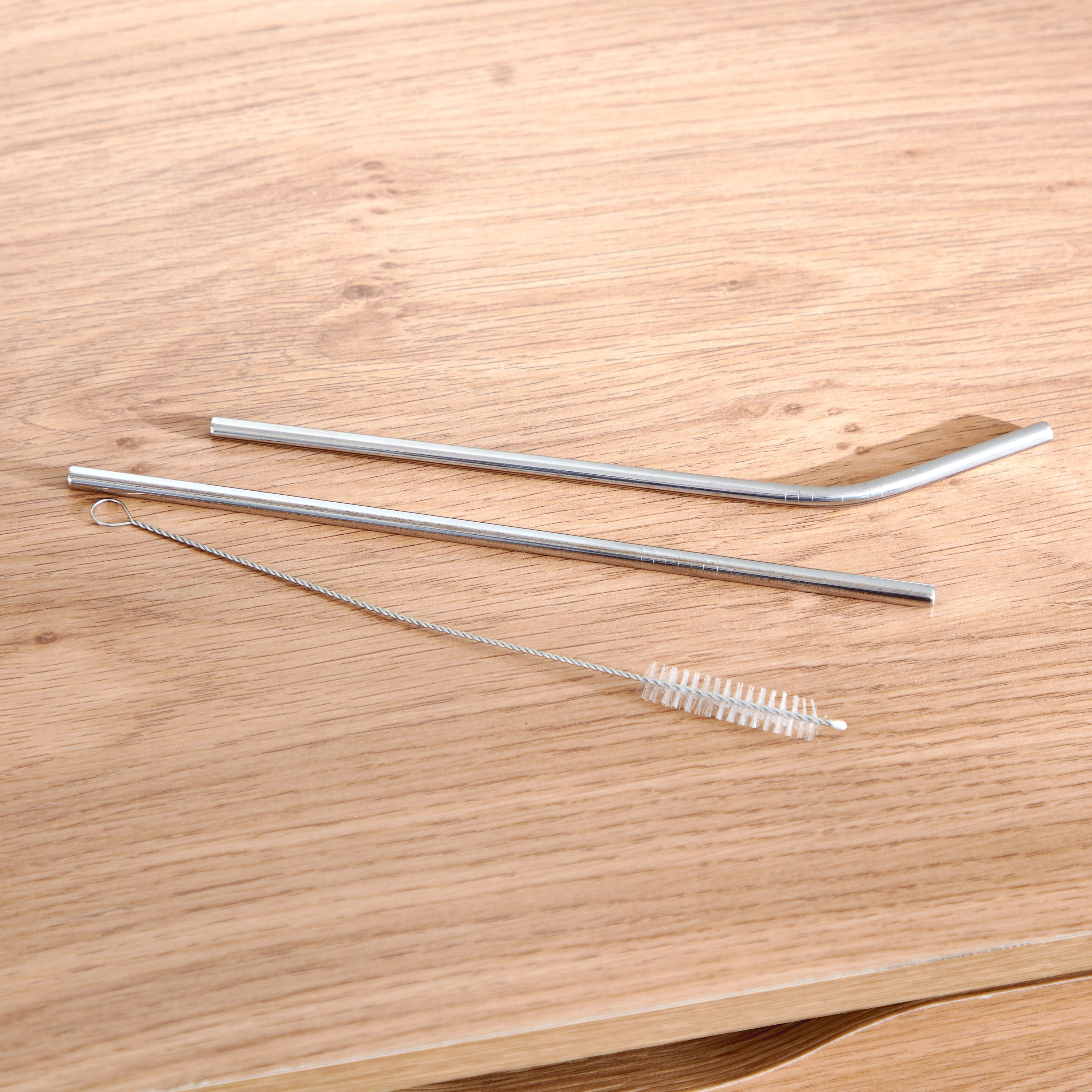 Alina Stainless Steel Reusable Straw - 21.5 cm-hbxkitchen-kitchenware-kitchenaccessories-image-2