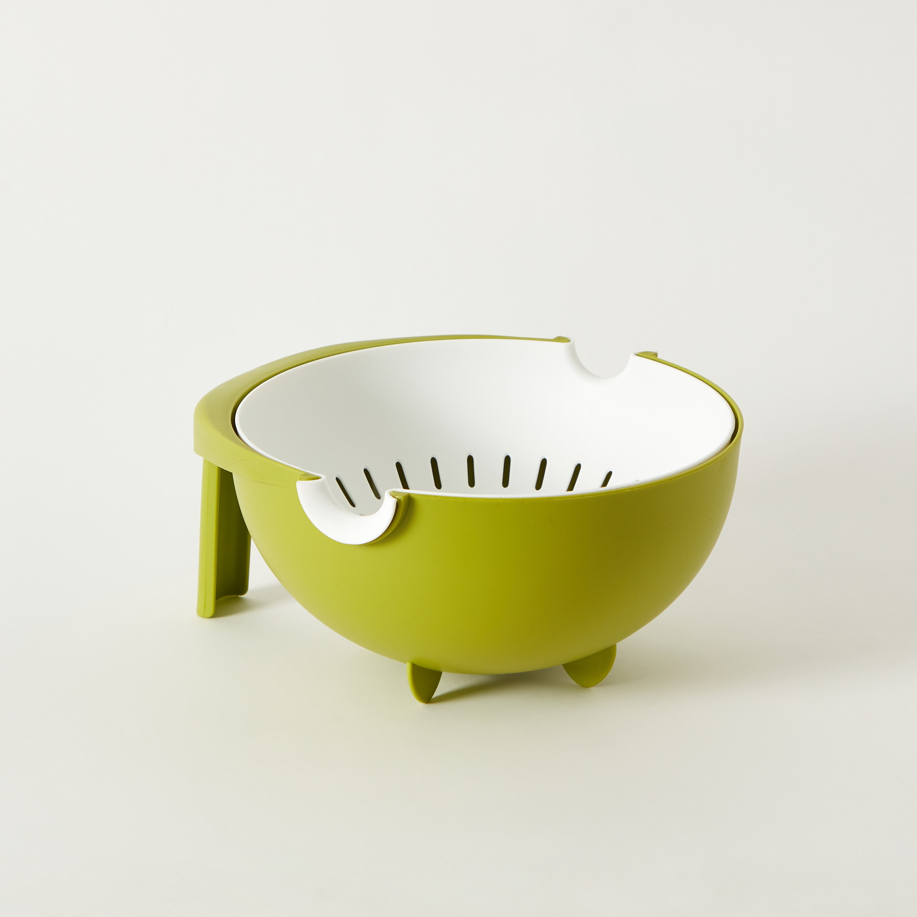 Alina Double Layer Fruit And Vegetable Washing Basket - 24.5x23x12 cm-hbxkitchen-kitchenware-kitchenaccessories-image-6