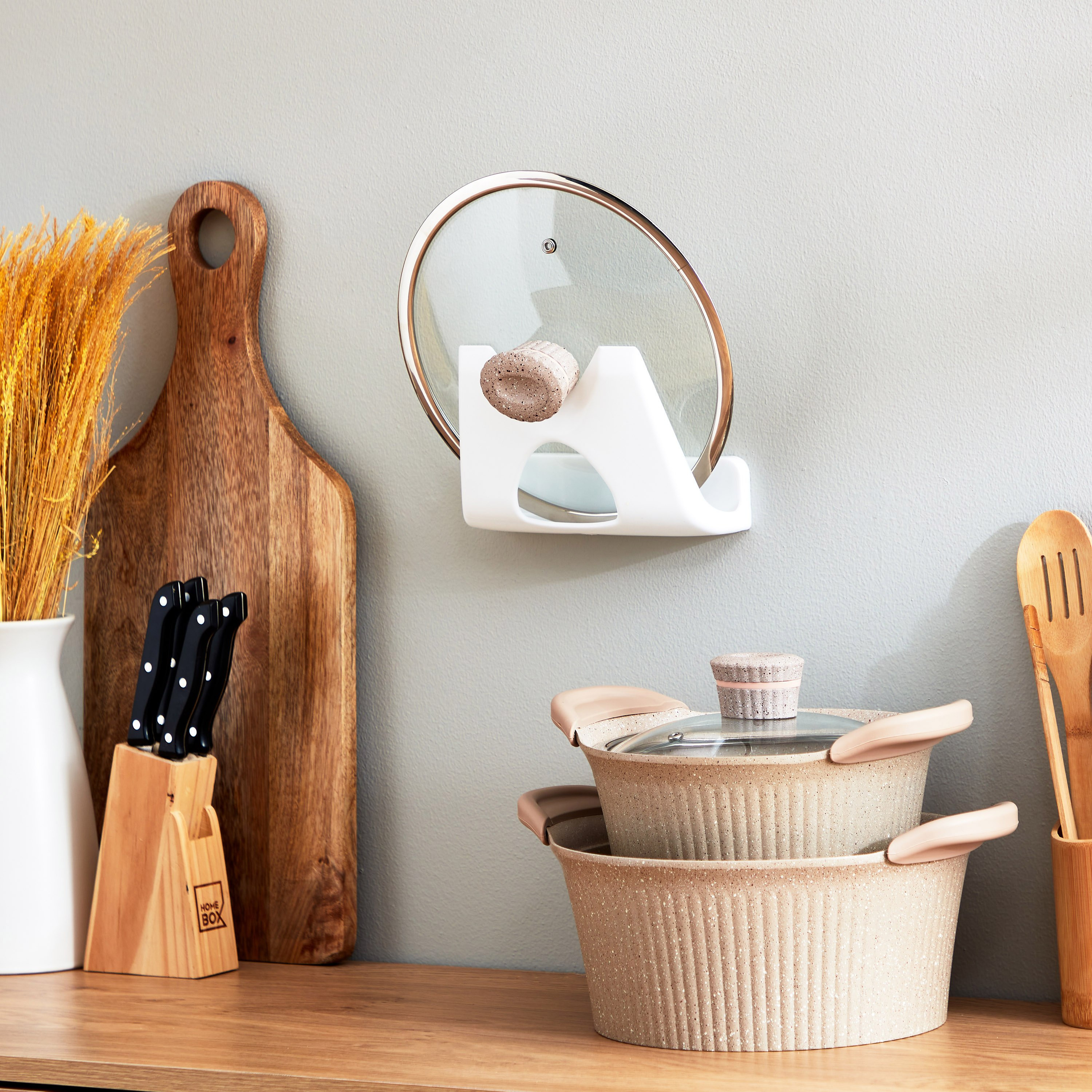 حامل غطاء مقلاة وقدور من ألينا - 15x15x20 سم-hbxhomeware-hbxkitchen-image-1