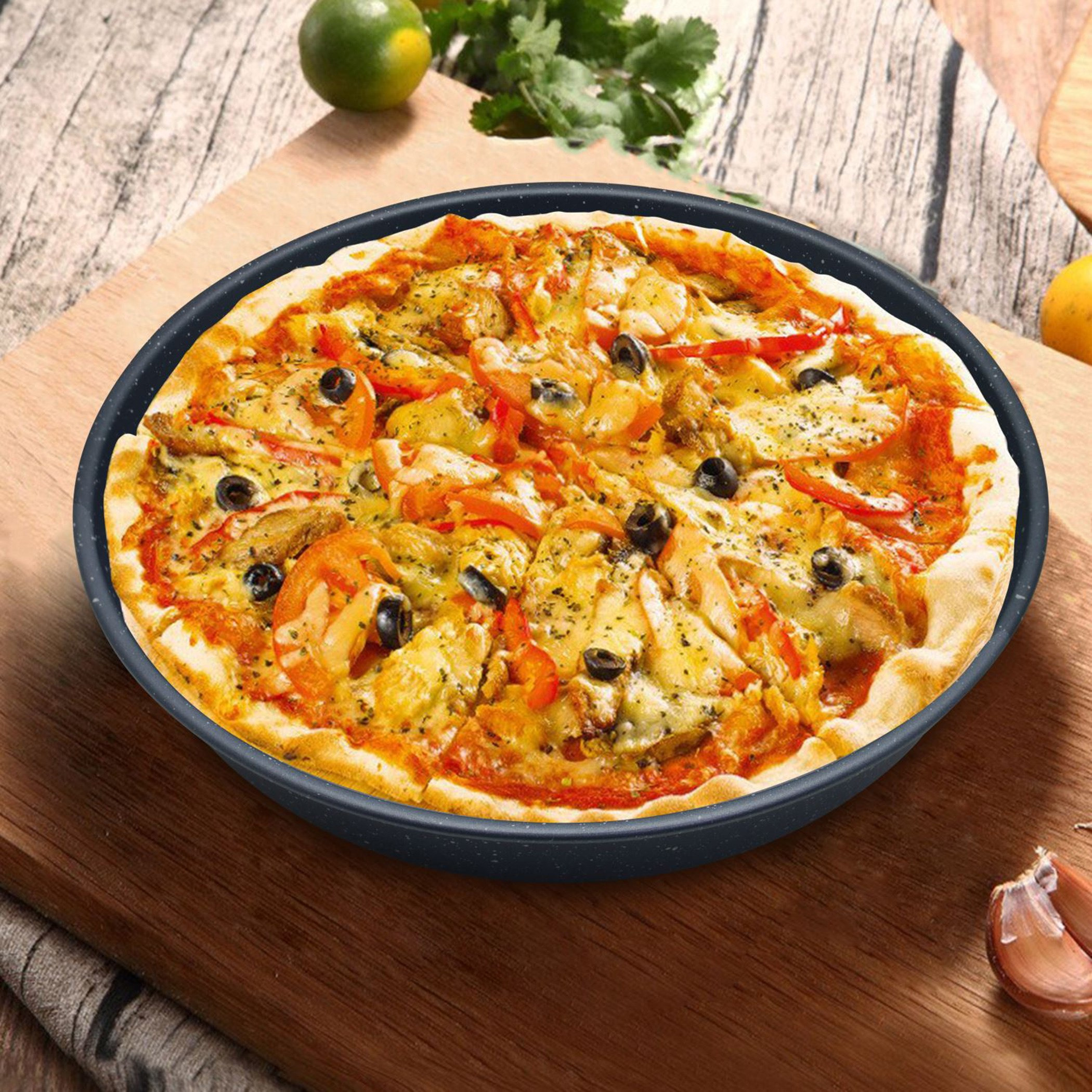 مقلاة  بيتزا مستديرة من فيونا - 29x29x5.2 سم-hbxkitchen-bakeware-image-1