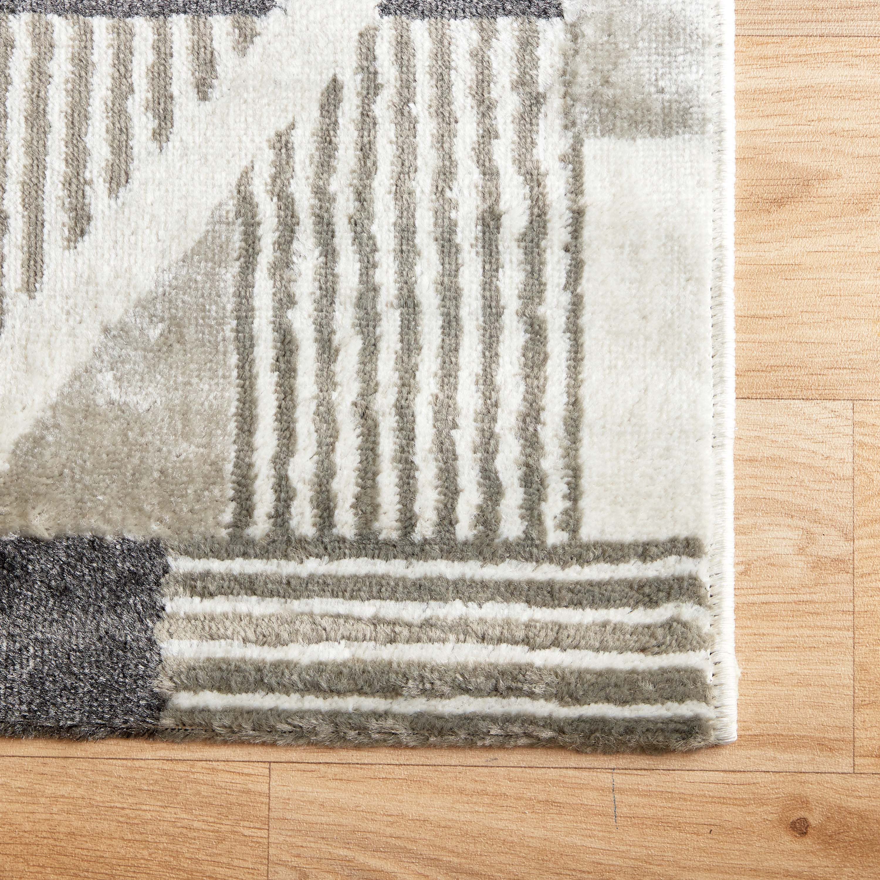 سجادة مقاومة للبقع بتصميم هندسي من استيلا - 60x150 سم-hbxdecorandfurnishings-floorcoverings-rugs-image-2