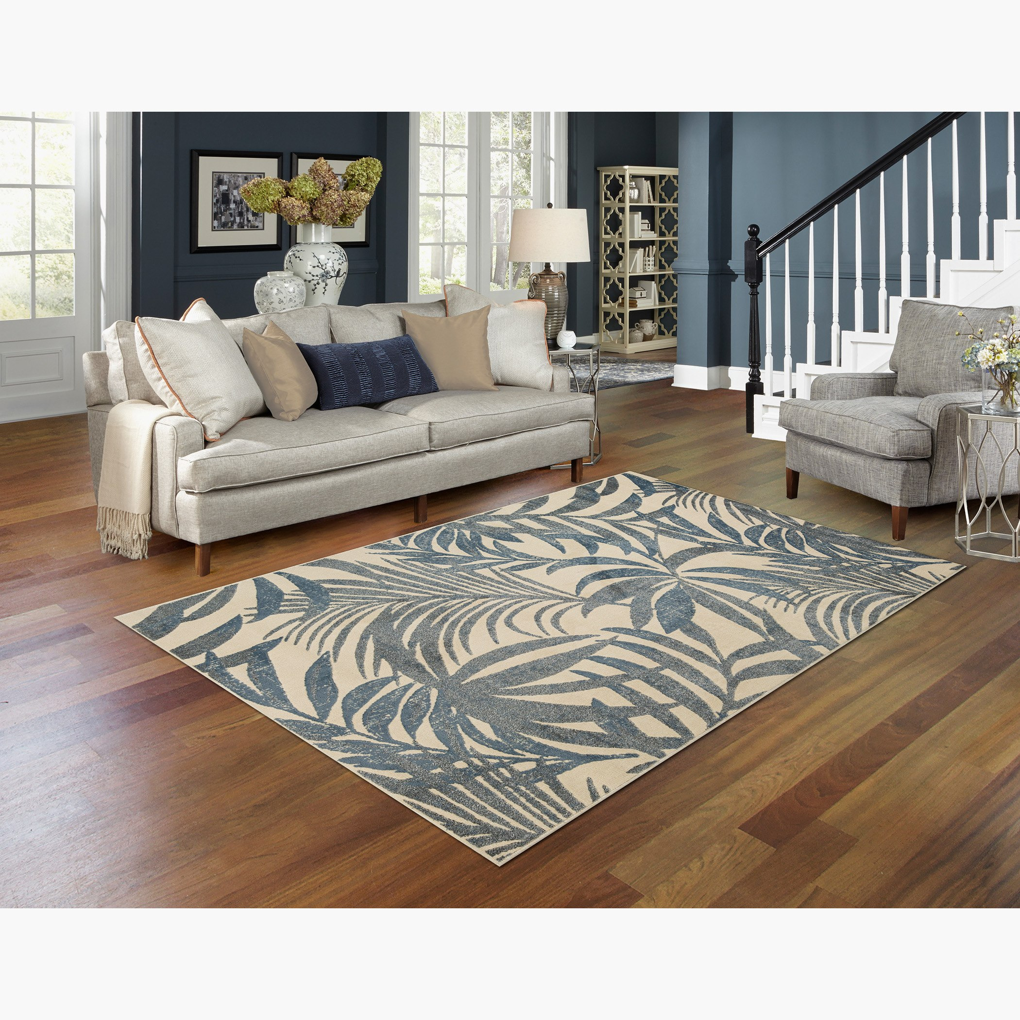 سجادة بولي بروبيلين مقاومة للبقع فلورا من سردينيا - 110x160 سم-hbxdecorandfurnishings-floorcoverings-rugs-image-1