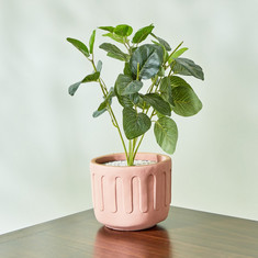 Ciara Ribbed Pot - 15x15x12.5 cm