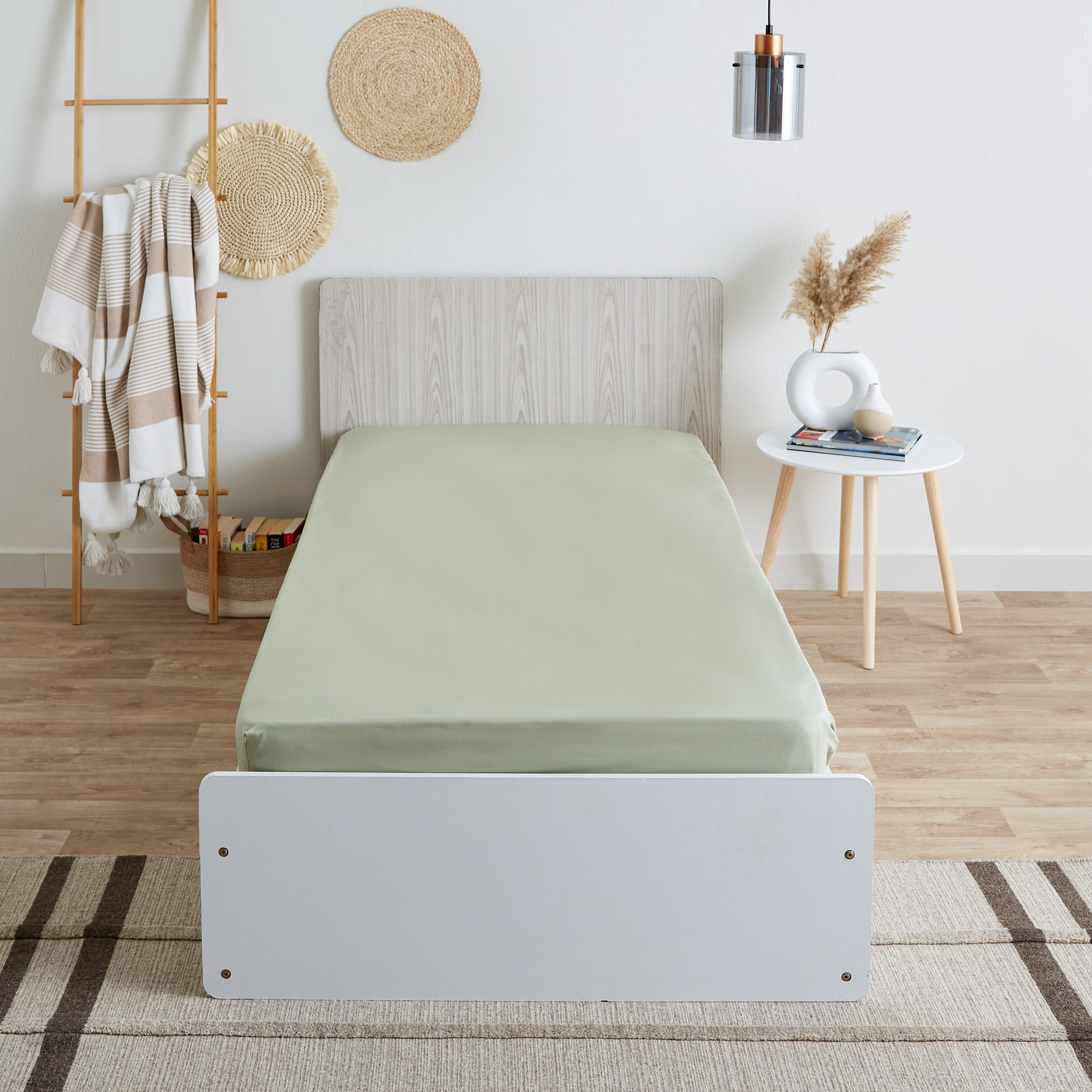 شرشف مطّاطي بولي قطن فردي من بريستول - 90x200+25 سم-hbxhomeware-hbxbedroom-image-2