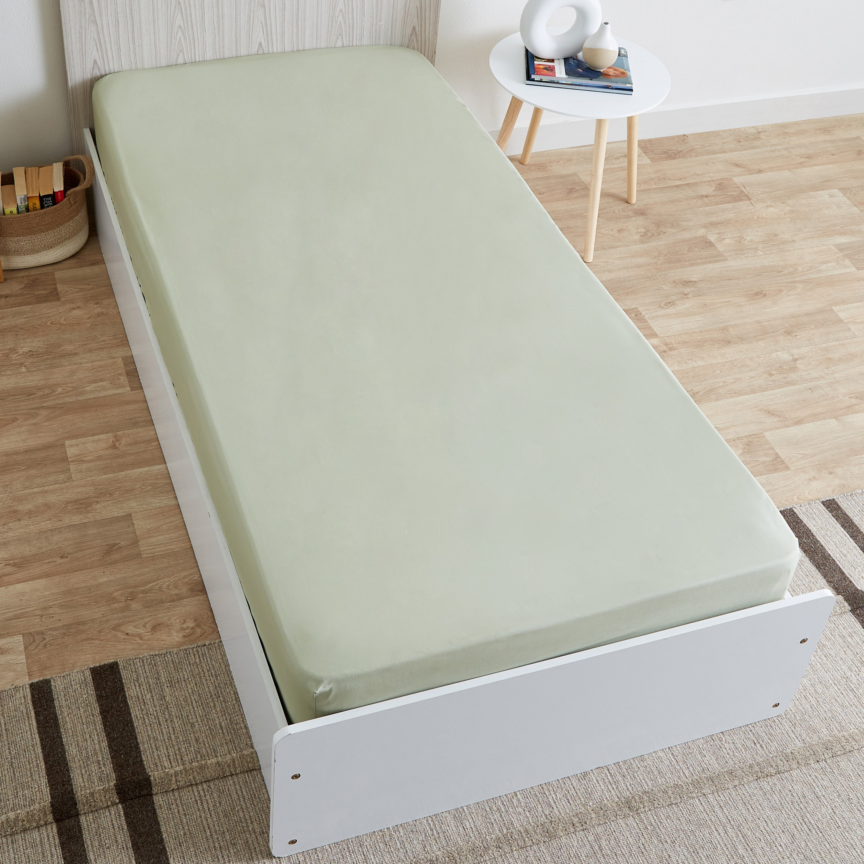 شرشف مطّاطي بولي قطن فردي من بريستول - 90x200+25 سم-hbxhomeware-hbxbedroom-image-3