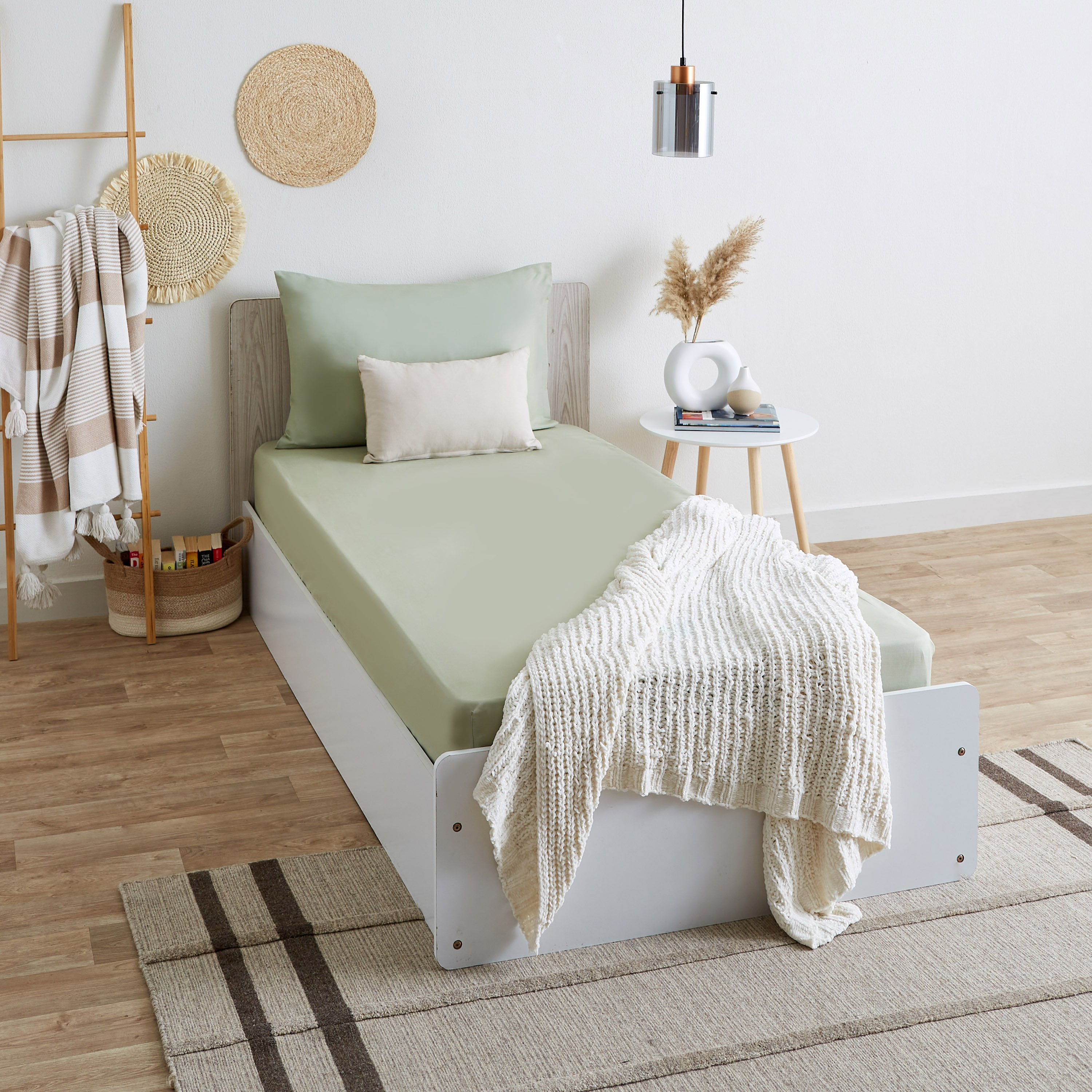شرشف مطّاطي بولي قطن فردي من بريستول - 90x200+25 سم-hbxhomeware-hbxbedroom-image-7